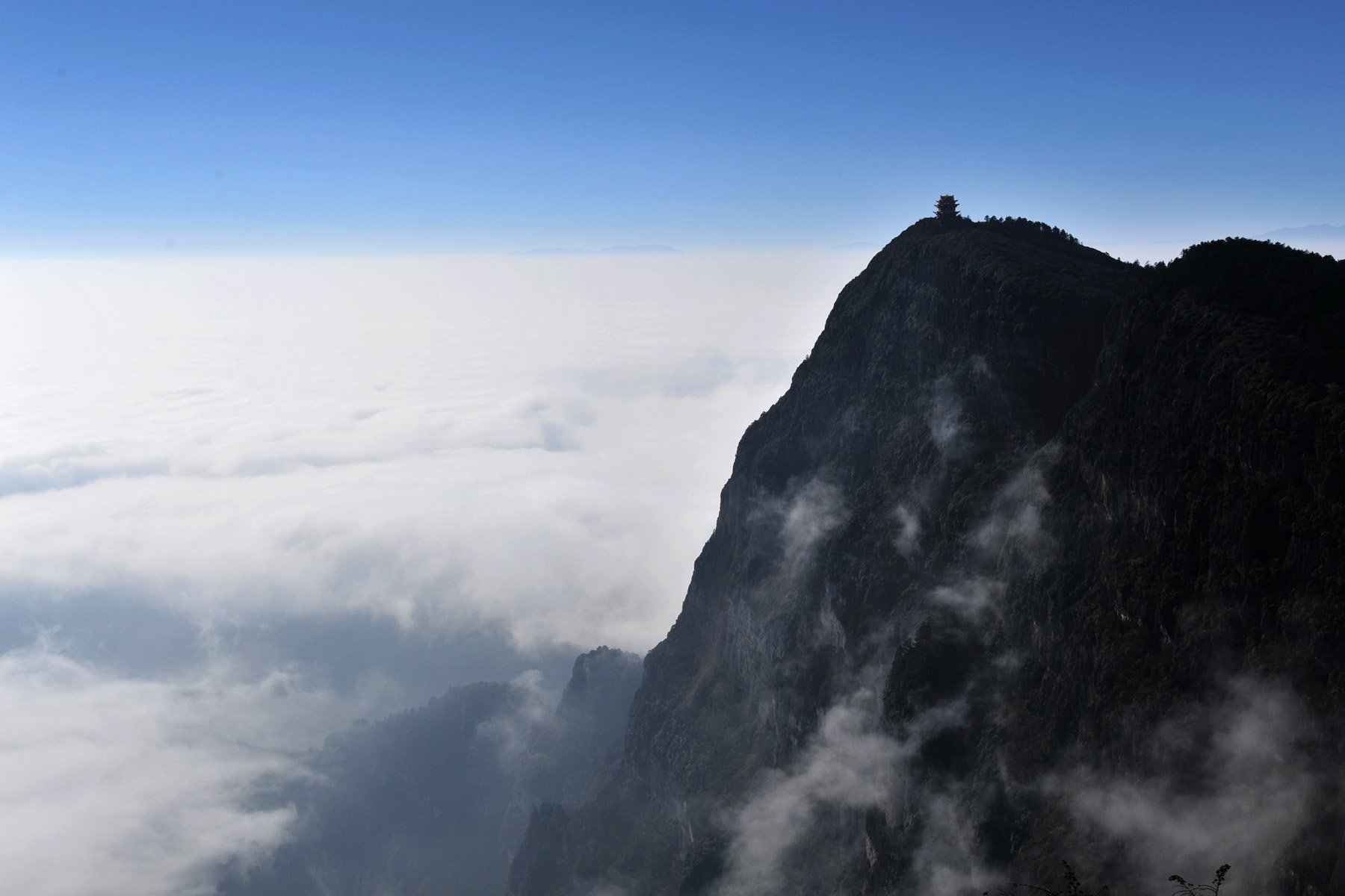 心静者高,风景,云雾,唯美,意境,古风