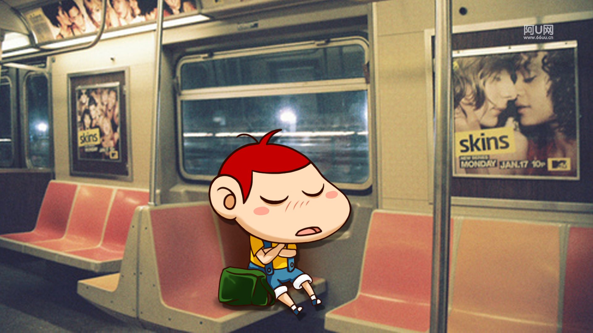 动漫卡通,手绘,阿U,阿U的旅行日记