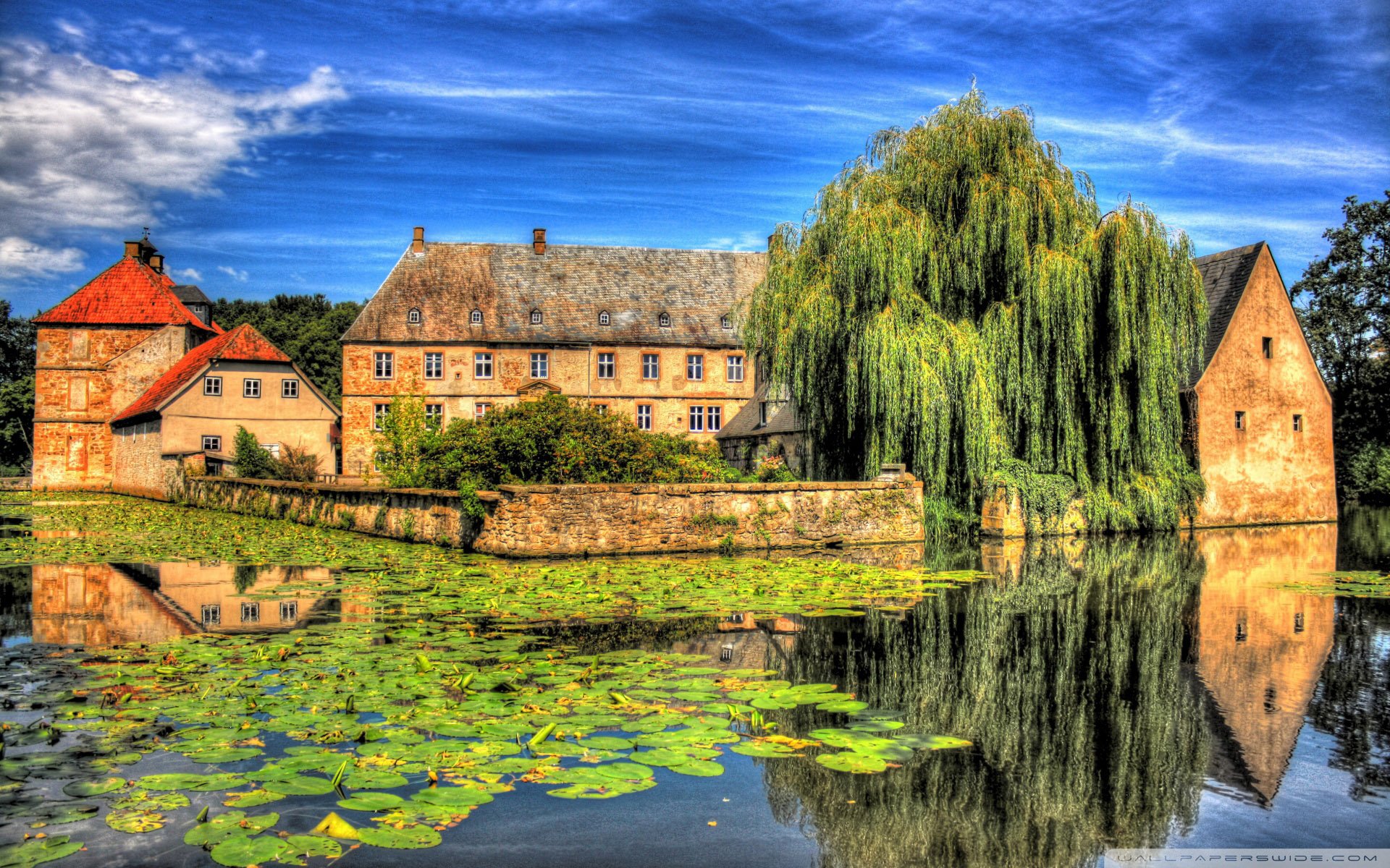 自然,风光,风景,小镇,乡村,田园,房屋,建筑