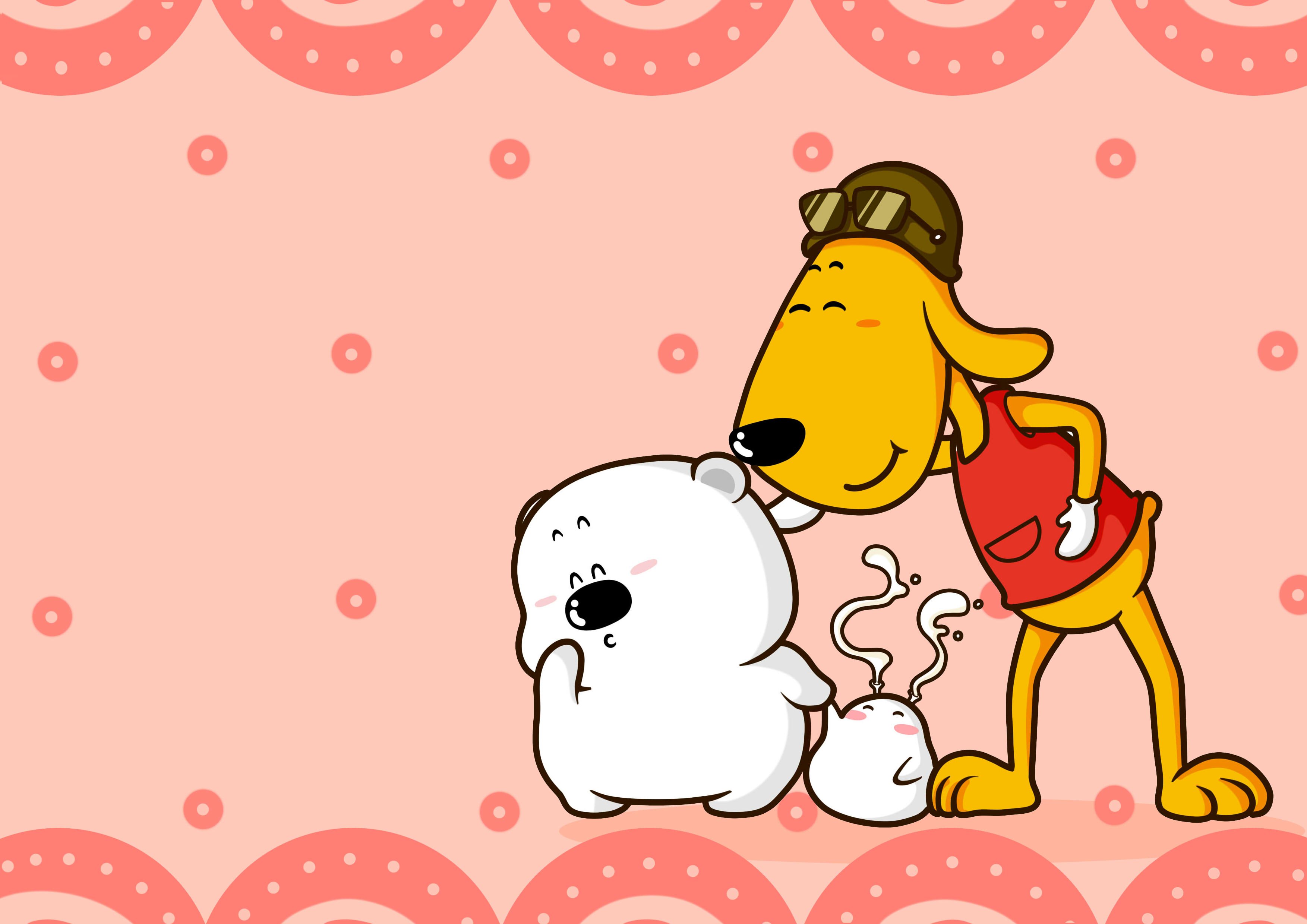 动漫卡通,小囧熊,手绘