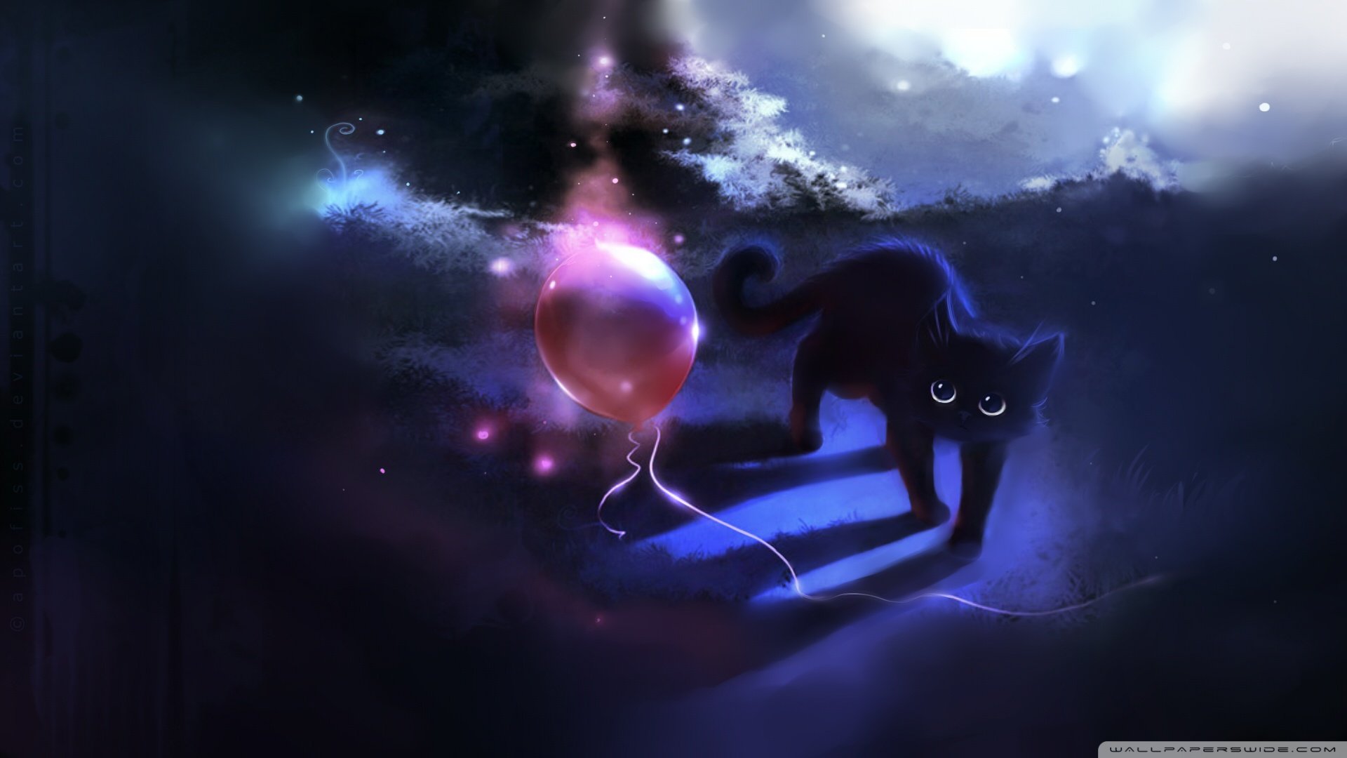 炫酷,特效,视觉艺术,设计,水彩,趣味猫