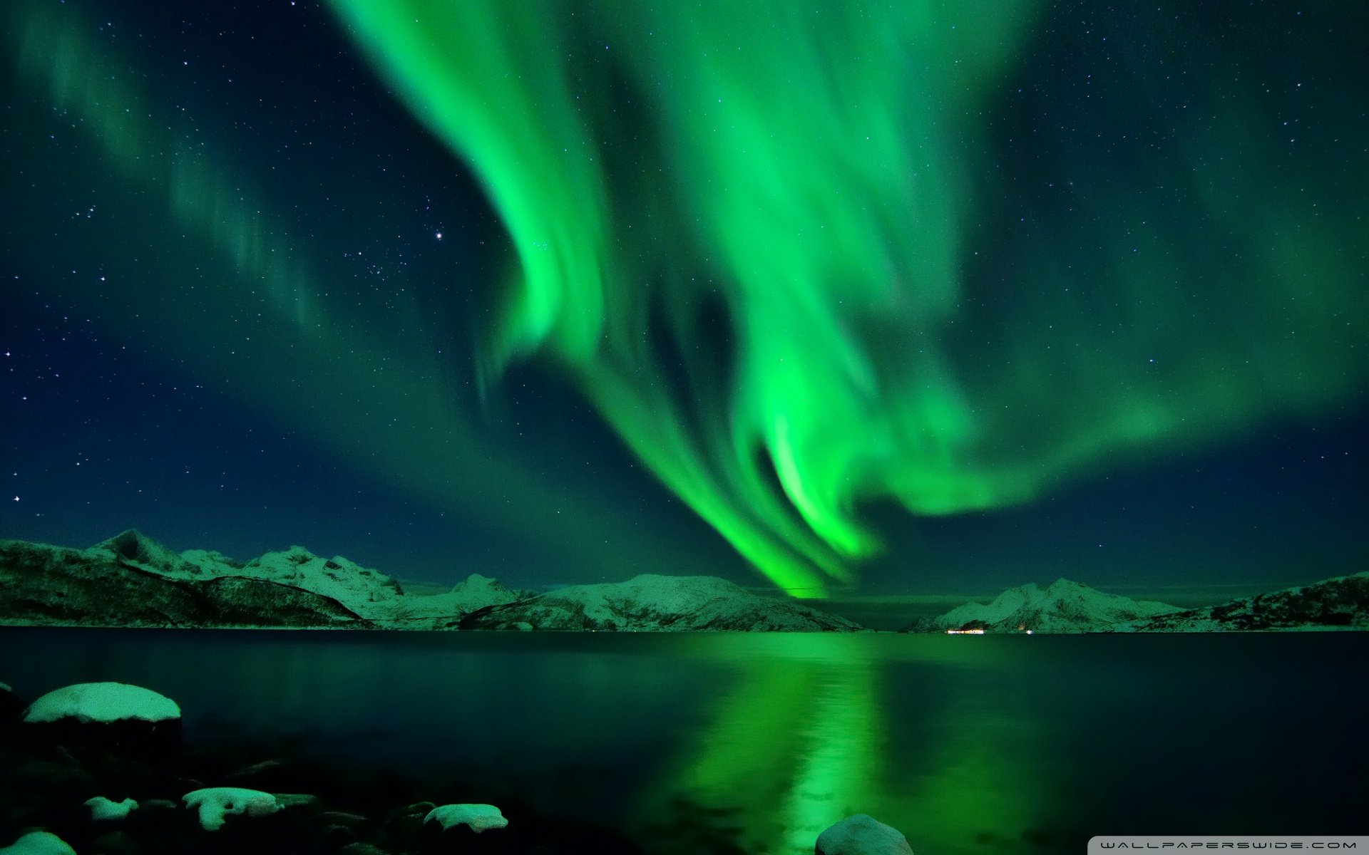 大自然,神奇,奇迹,极光,绚丽,意境,绿色,世界尽头的绚烂之美