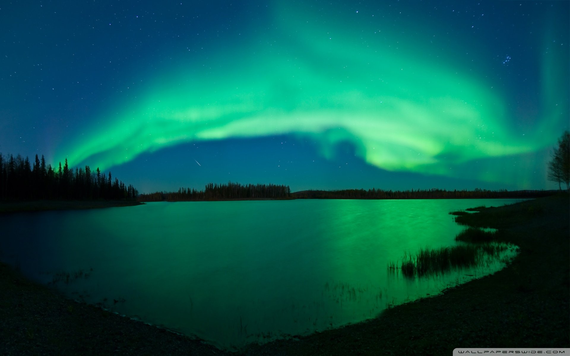 大自然,神奇,奇迹,极光,绚丽,意境,绿色,世界尽头的绚烂之美