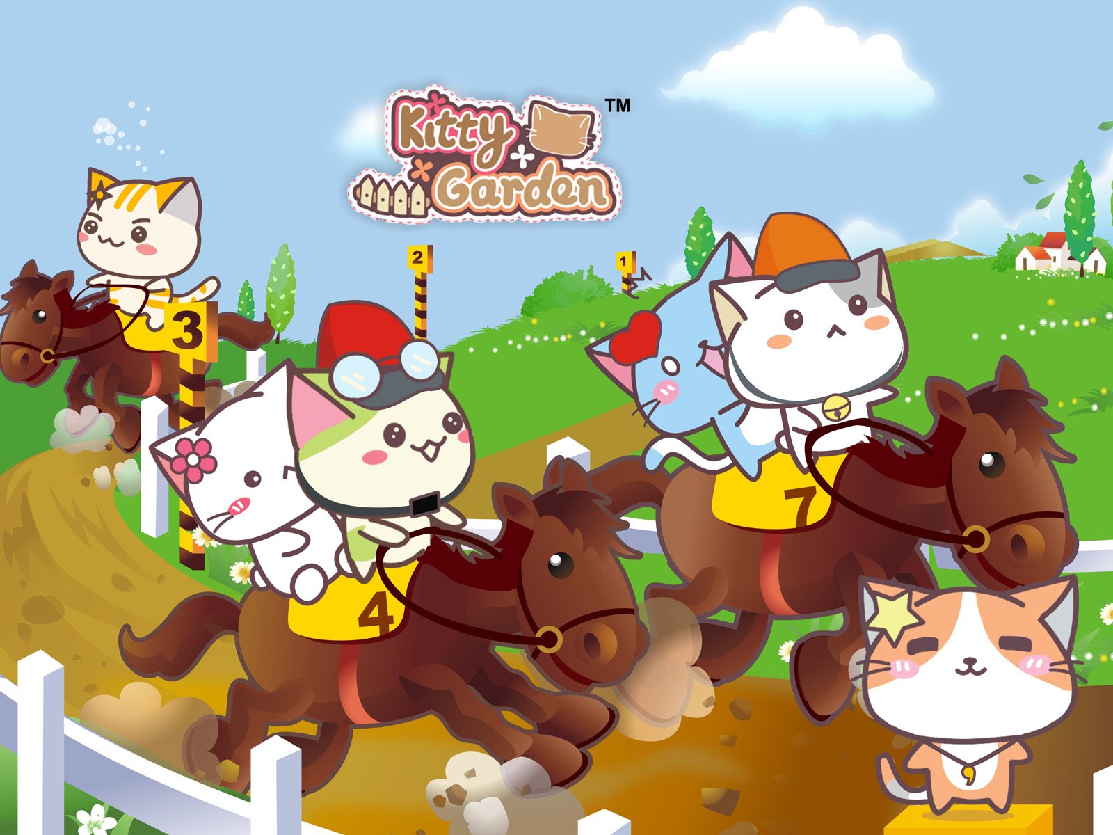 卡通,手绘,可爱,猫咪,KG猫咪乐园,Kitty,Garden,猫咪乐园