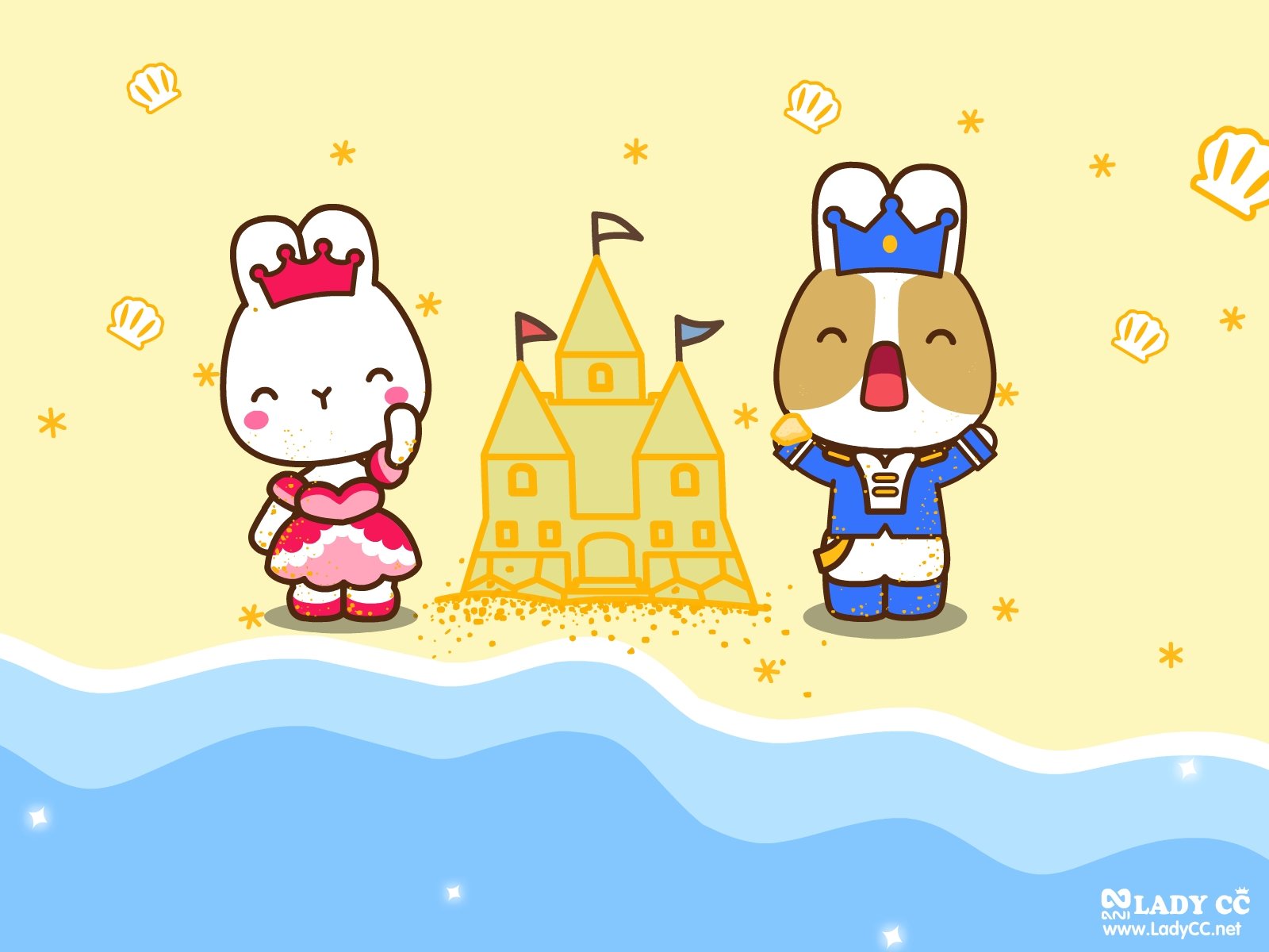 卡通,手绘,LADYCC,公主茜茜,兔子