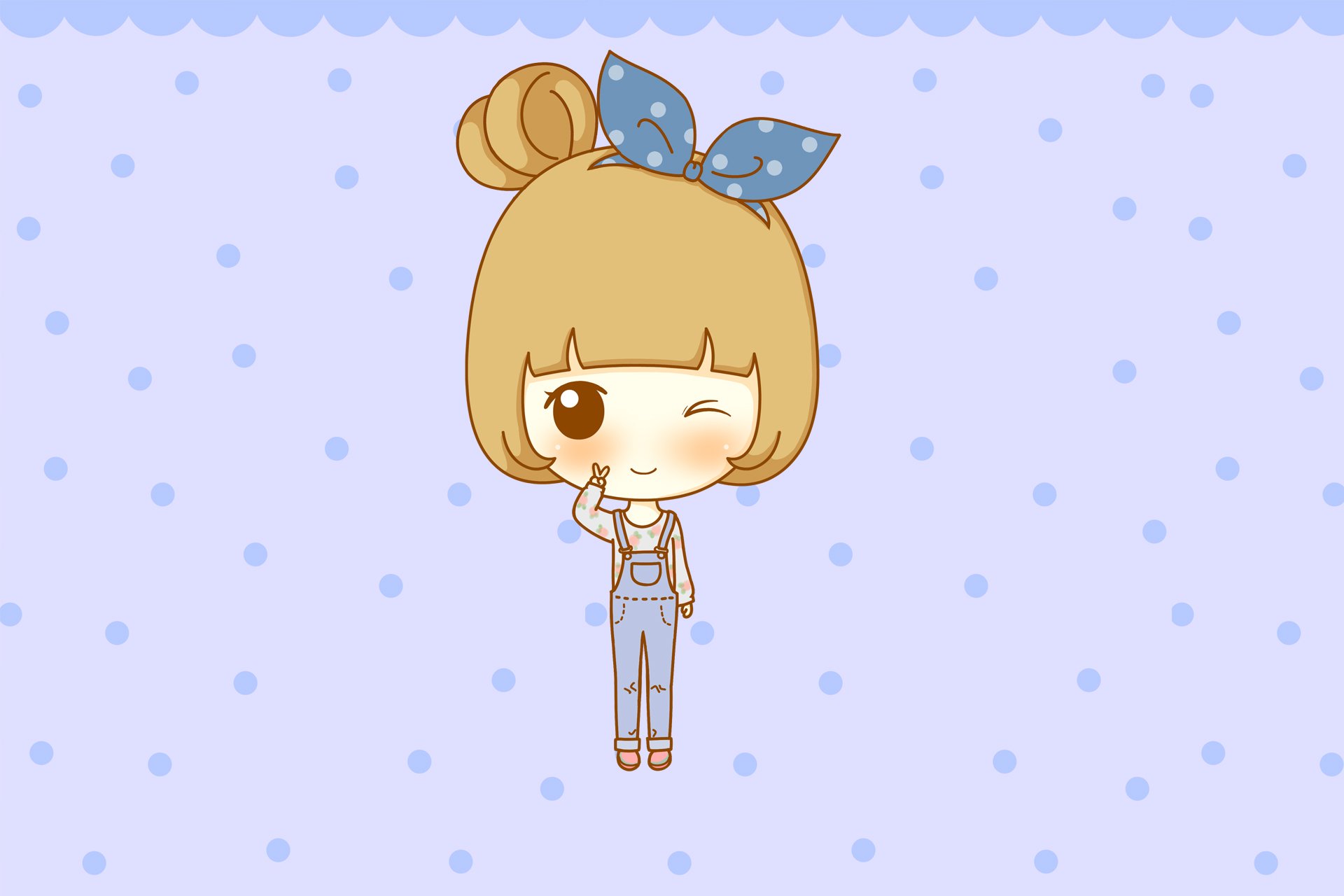 鬼鬼,鬼小妞,可爱,手绘,卡通,女孩,清新