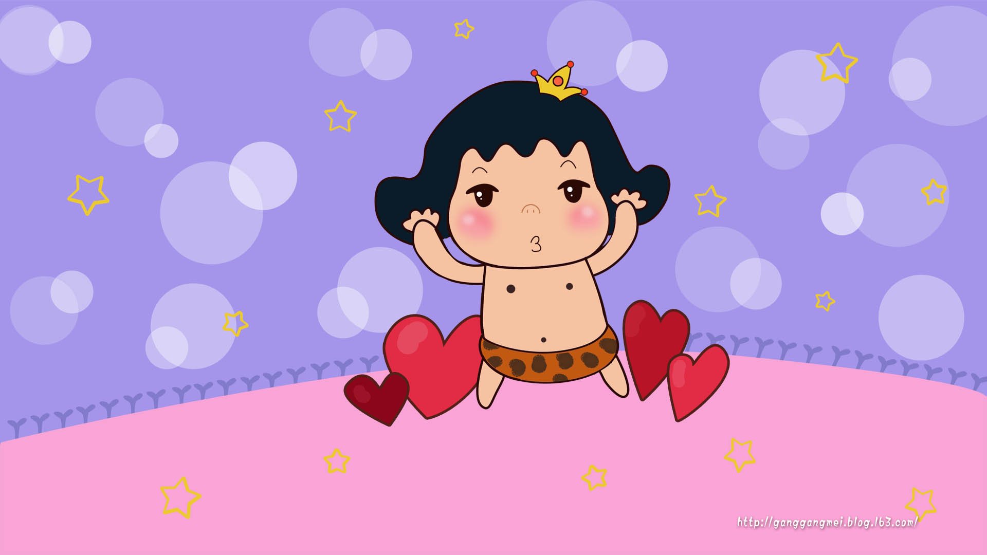 卡通,手绘,女孩,岗岗妹