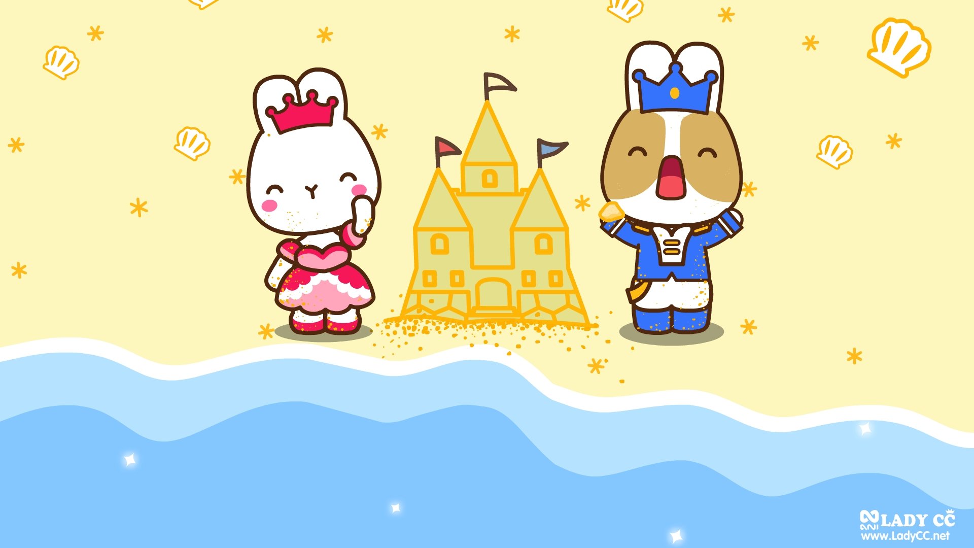 卡通,手绘,LADYCC,公主茜茜,兔子