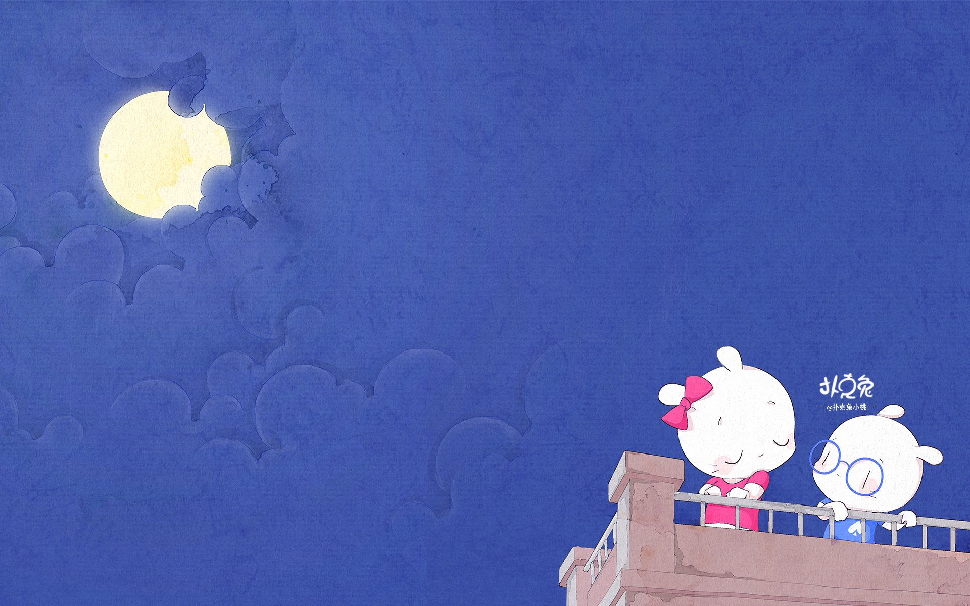 卡通,手绘,扑克兔