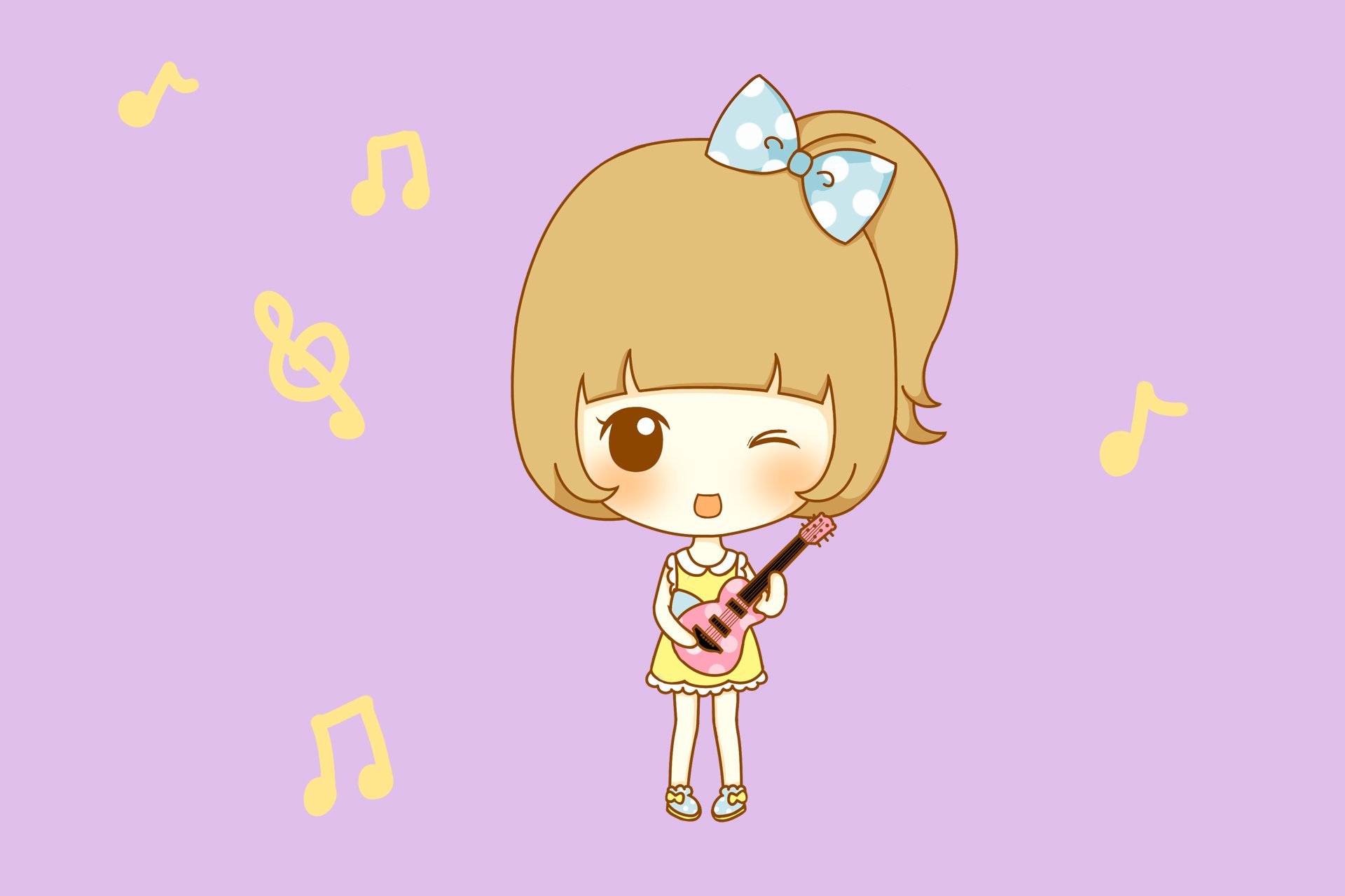 鬼鬼,鬼小妞,可爱,手绘,卡通,女孩,清新