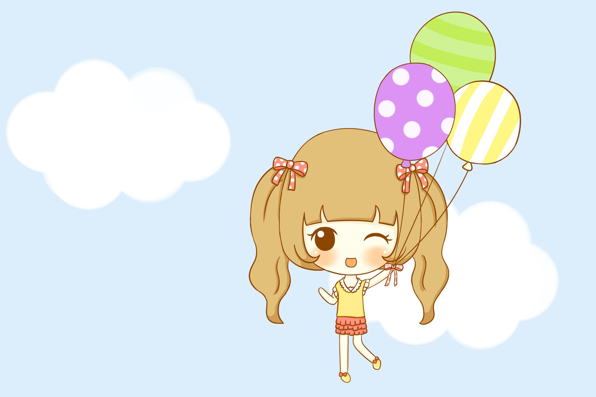 鬼鬼,鬼小妞,可爱,手绘,卡通,女孩,清新