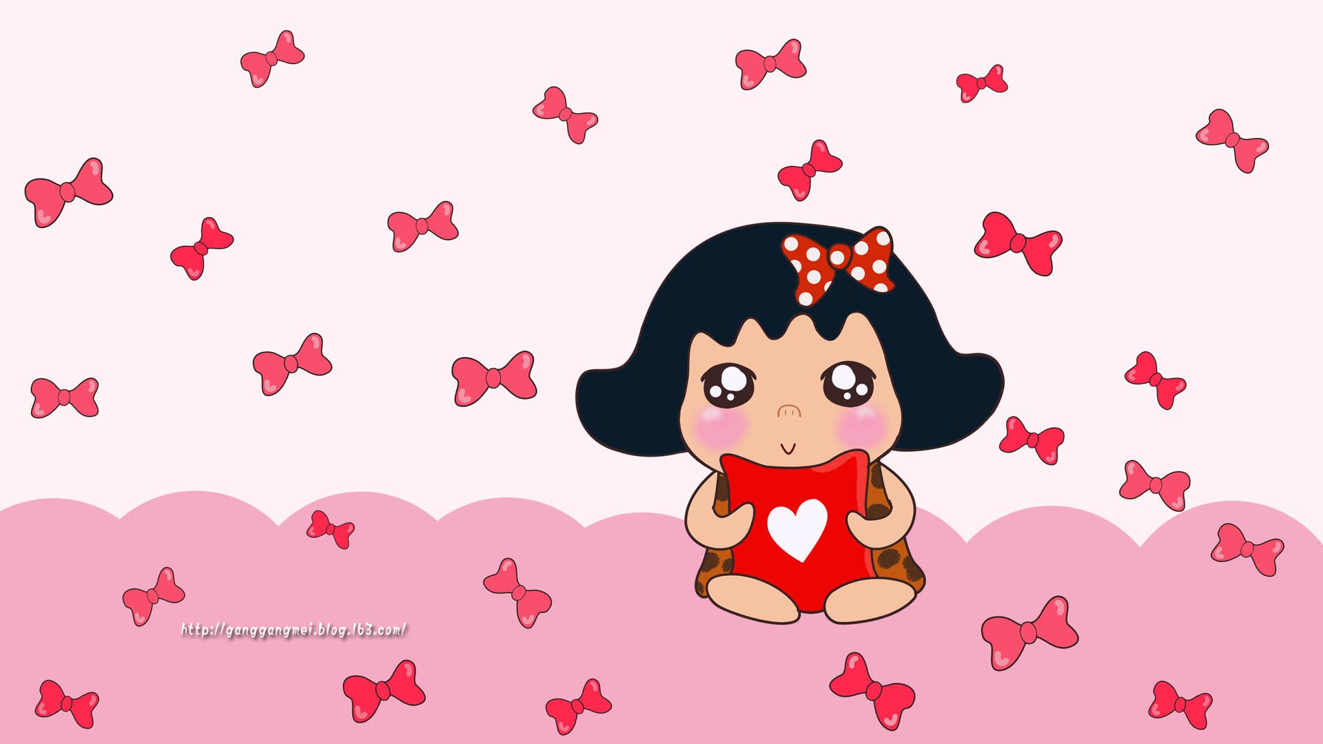 卡通,手绘,女孩,岗岗妹