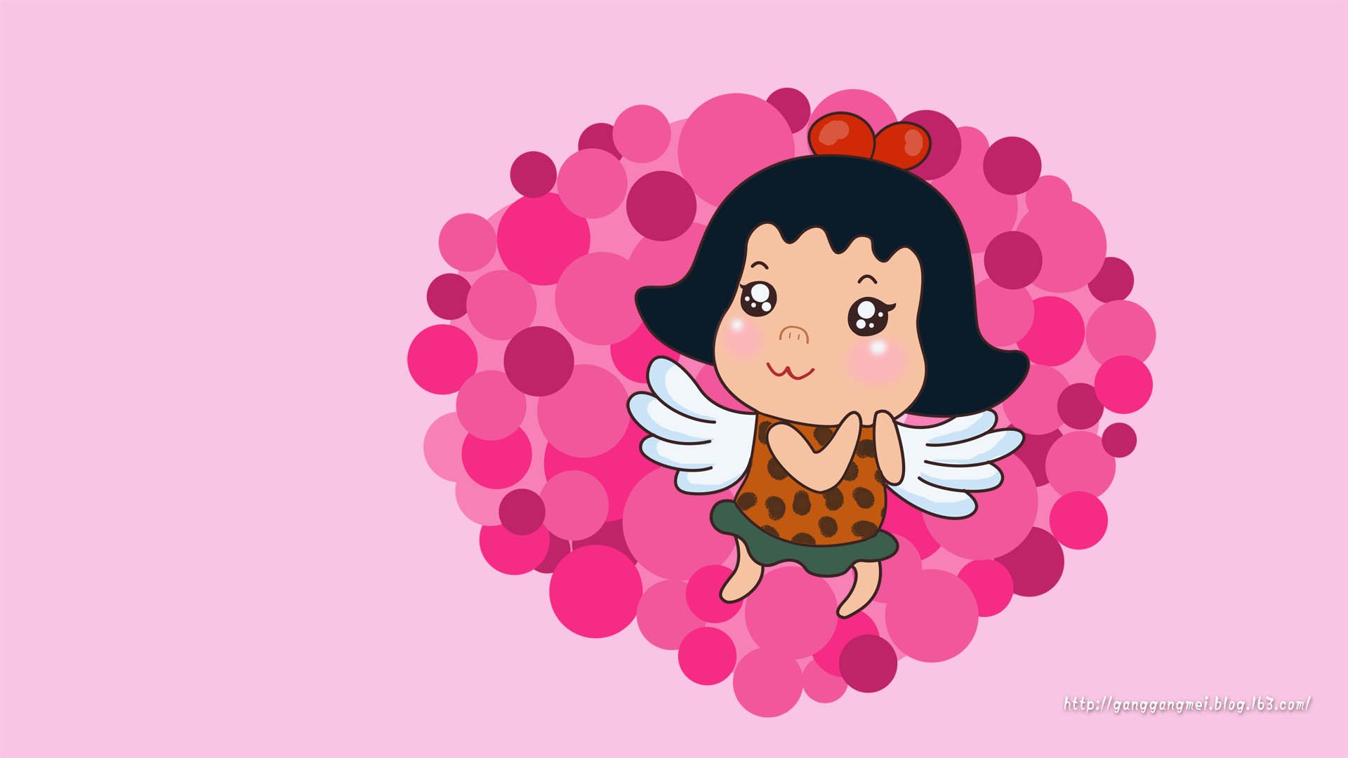 卡通,手绘,岗岗妹