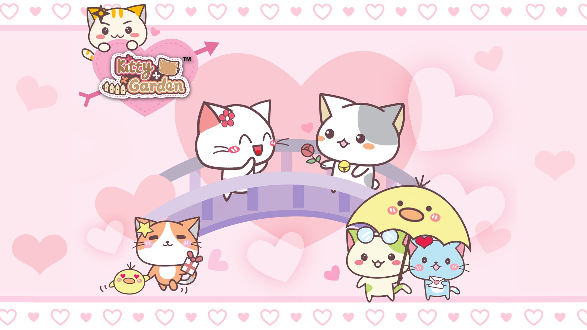 卡通,手绘,可爱,猫咪,KG猫咪乐园,Kitty,Garden,猫咪乐园