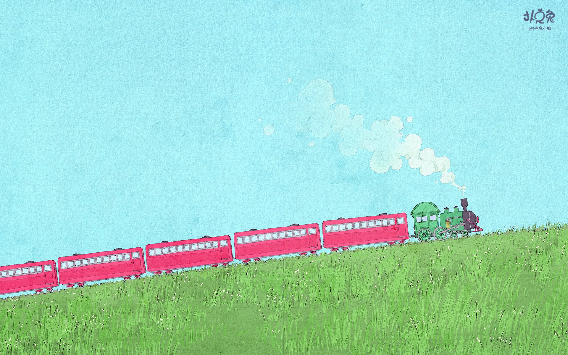 卡通,手绘,扑克兔