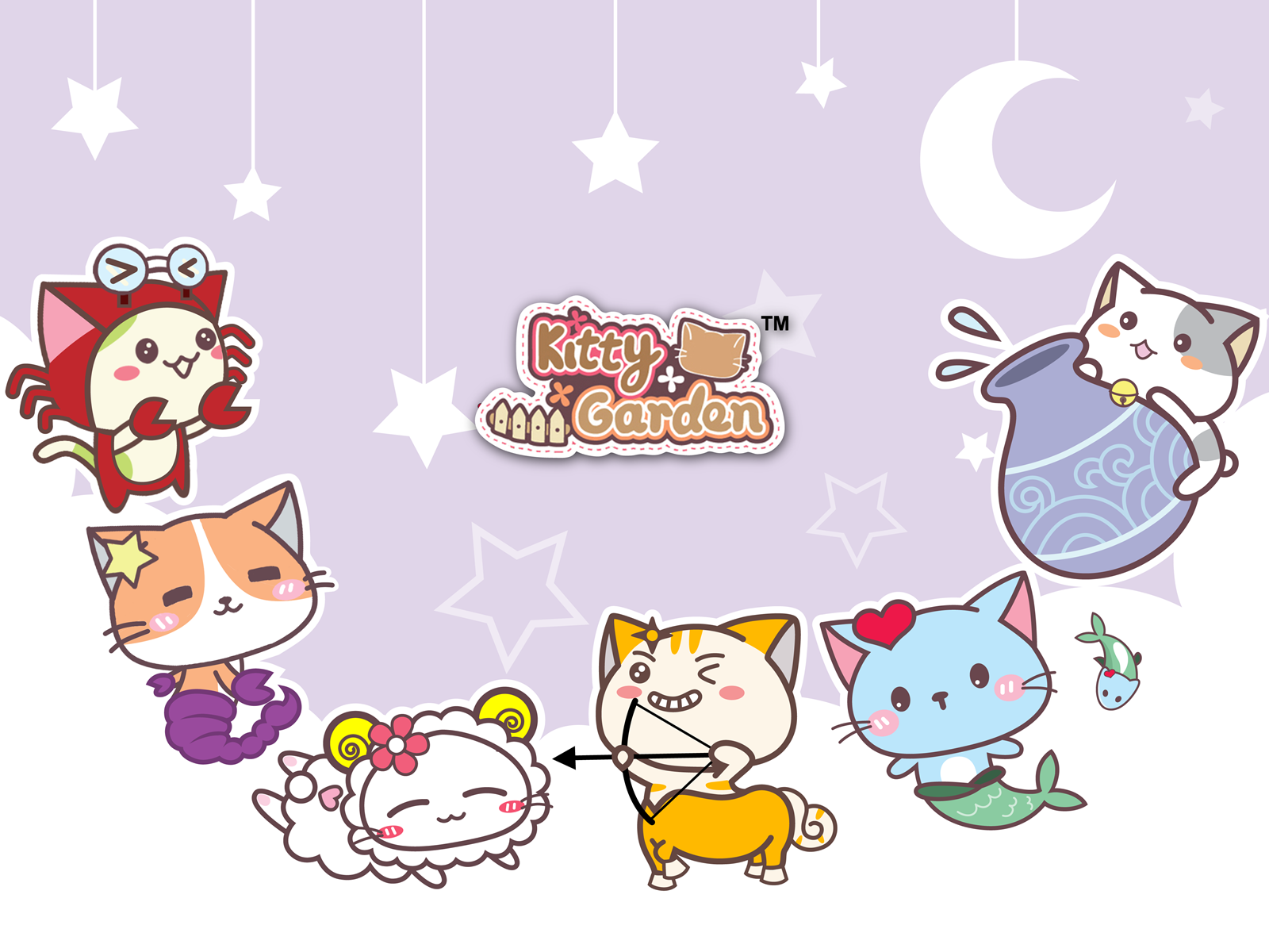 卡通,手绘,可爱,猫咪,KG猫咪乐园,Kitty,Garden,猫咪乐园