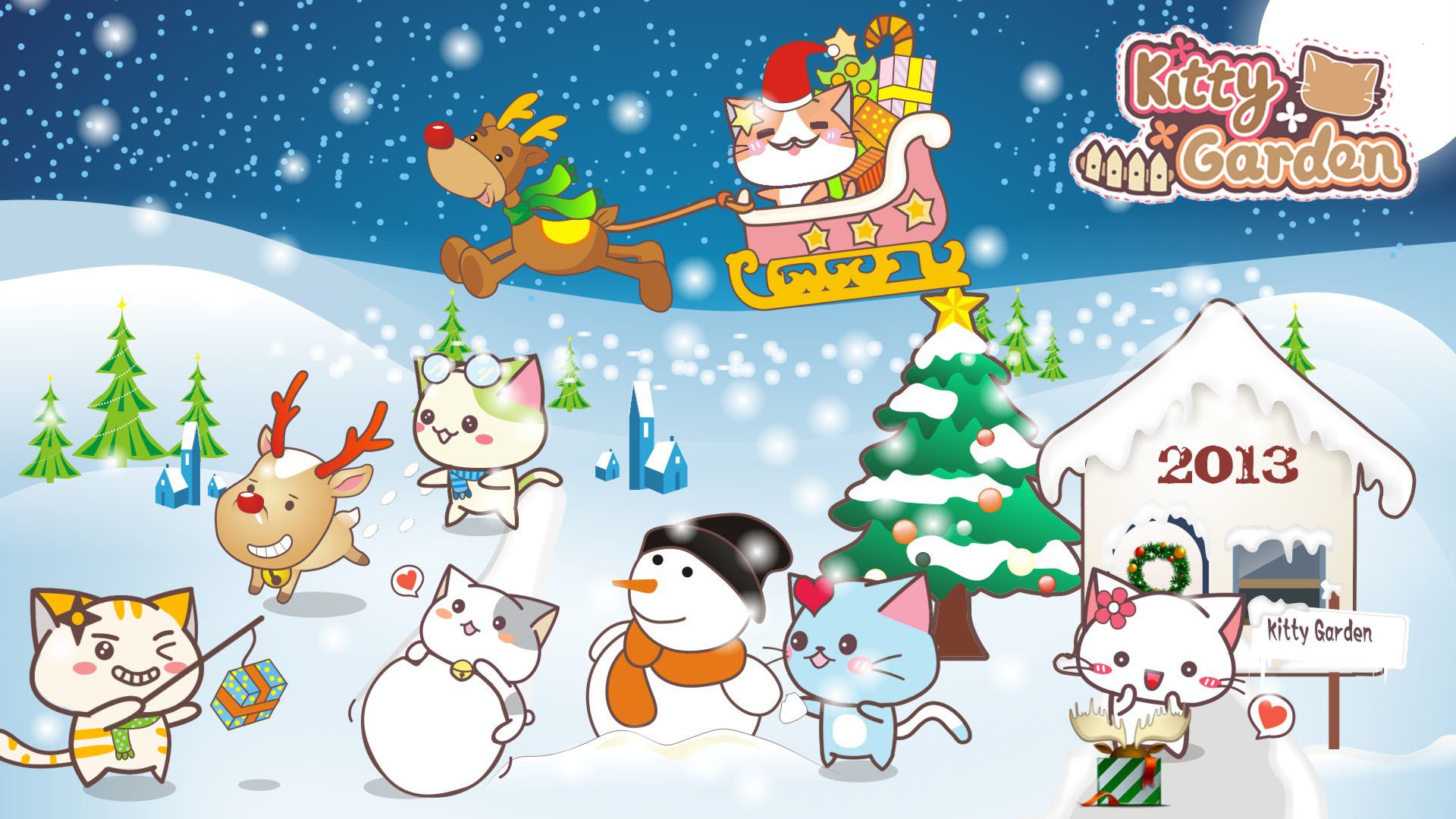 卡通,手绘,可爱,猫咪,KG猫咪乐园,Kitty,Garden,猫咪乐园