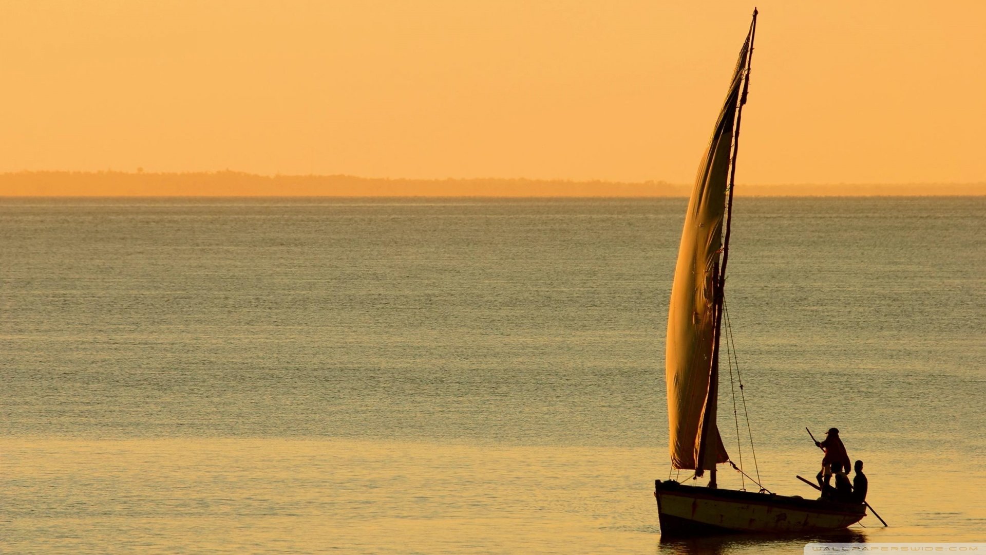 自然,风光,风景,船,帆,扬帆起航,远行,出发,大海,落日余晖