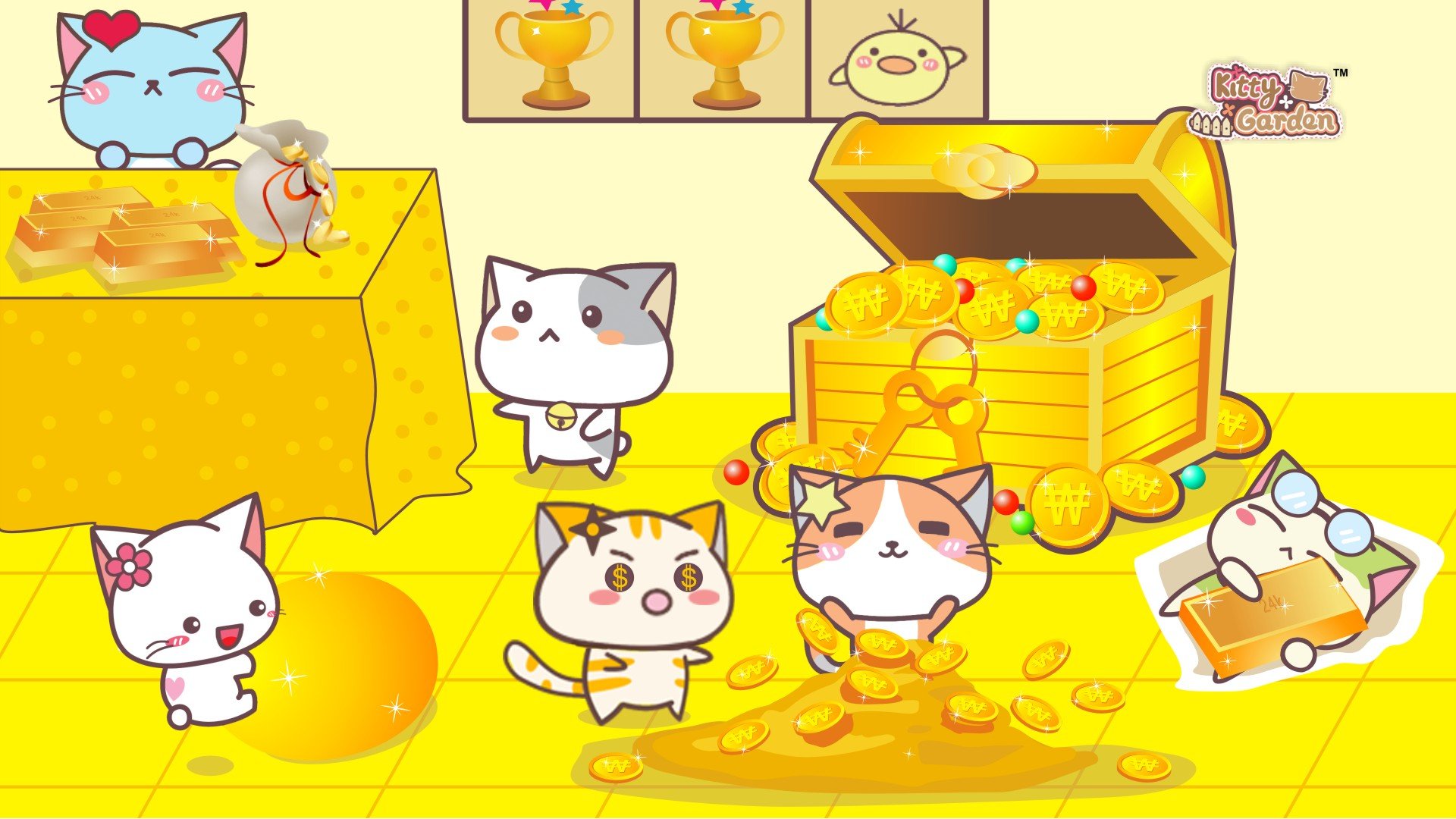 卡通,手绘,可爱,猫咪,KG猫咪乐园,Kitty,Garden,猫咪乐园