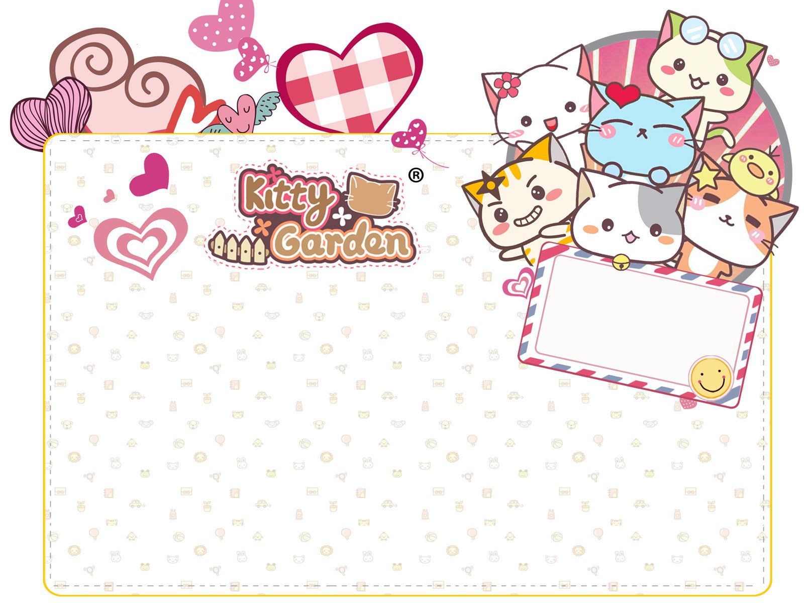 卡通,手绘,可爱,猫咪,KG猫咪乐园,Kitty,Garden,猫咪乐园