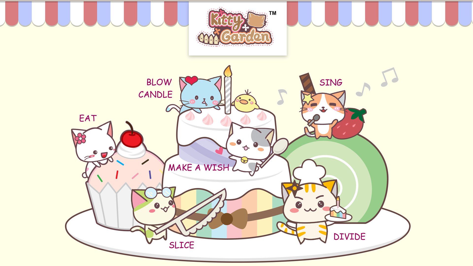 卡通,手绘,可爱,猫咪,KG猫咪乐园,Kitty,Garden,猫咪乐园