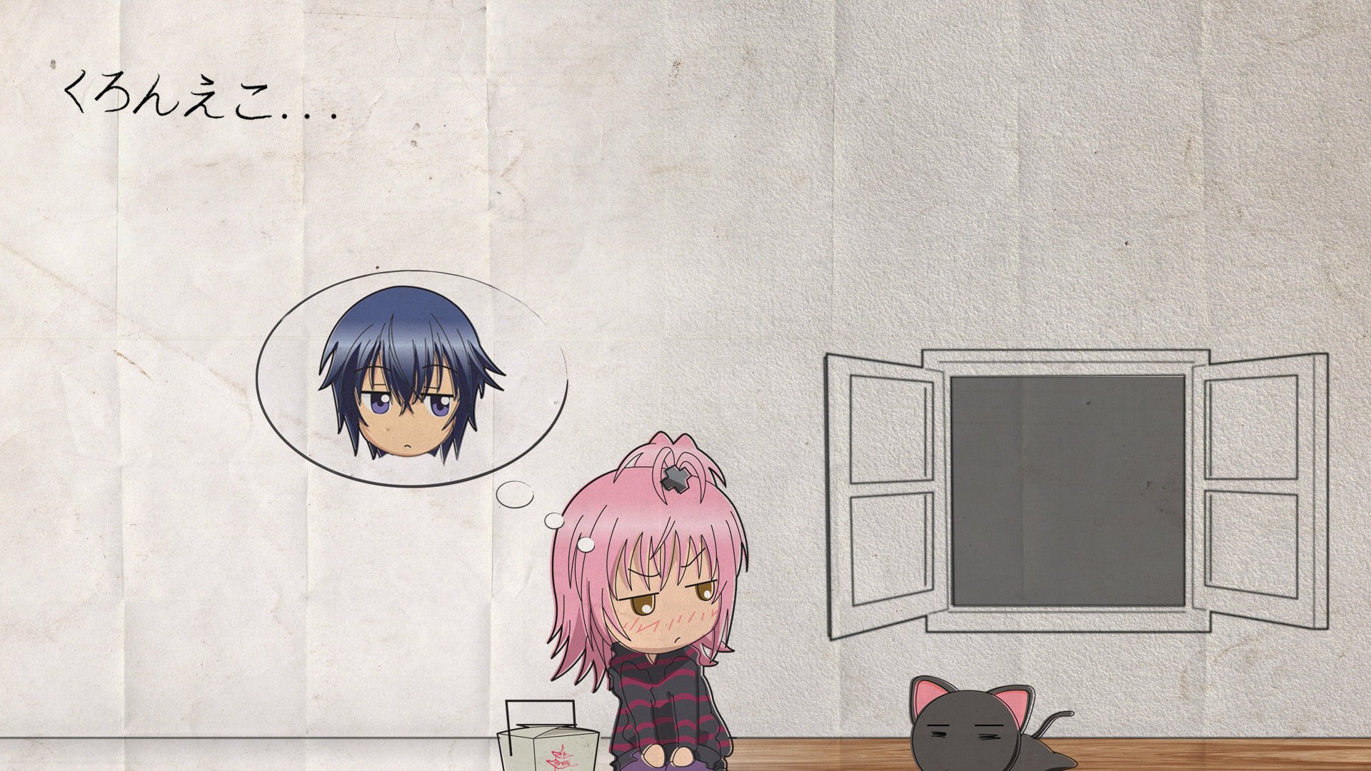 动漫,卡通,手绘,女孩,可爱,萌,治愈