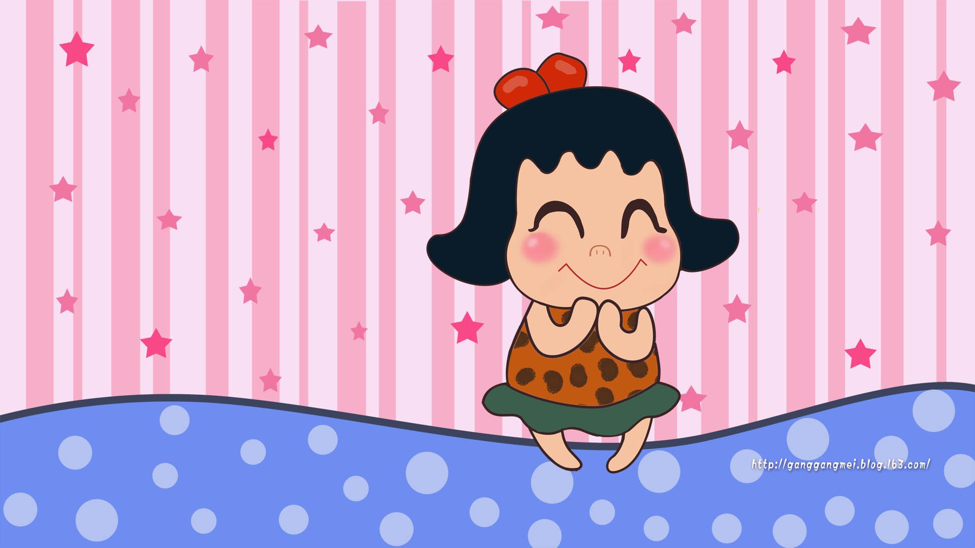 卡通,手绘,女孩,岗岗妹