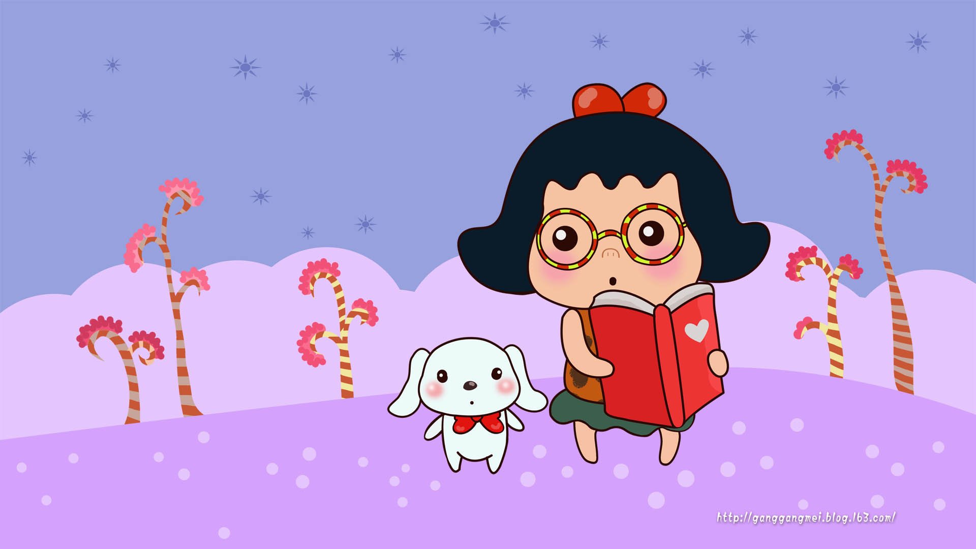 卡通,手绘,女孩,岗岗妹