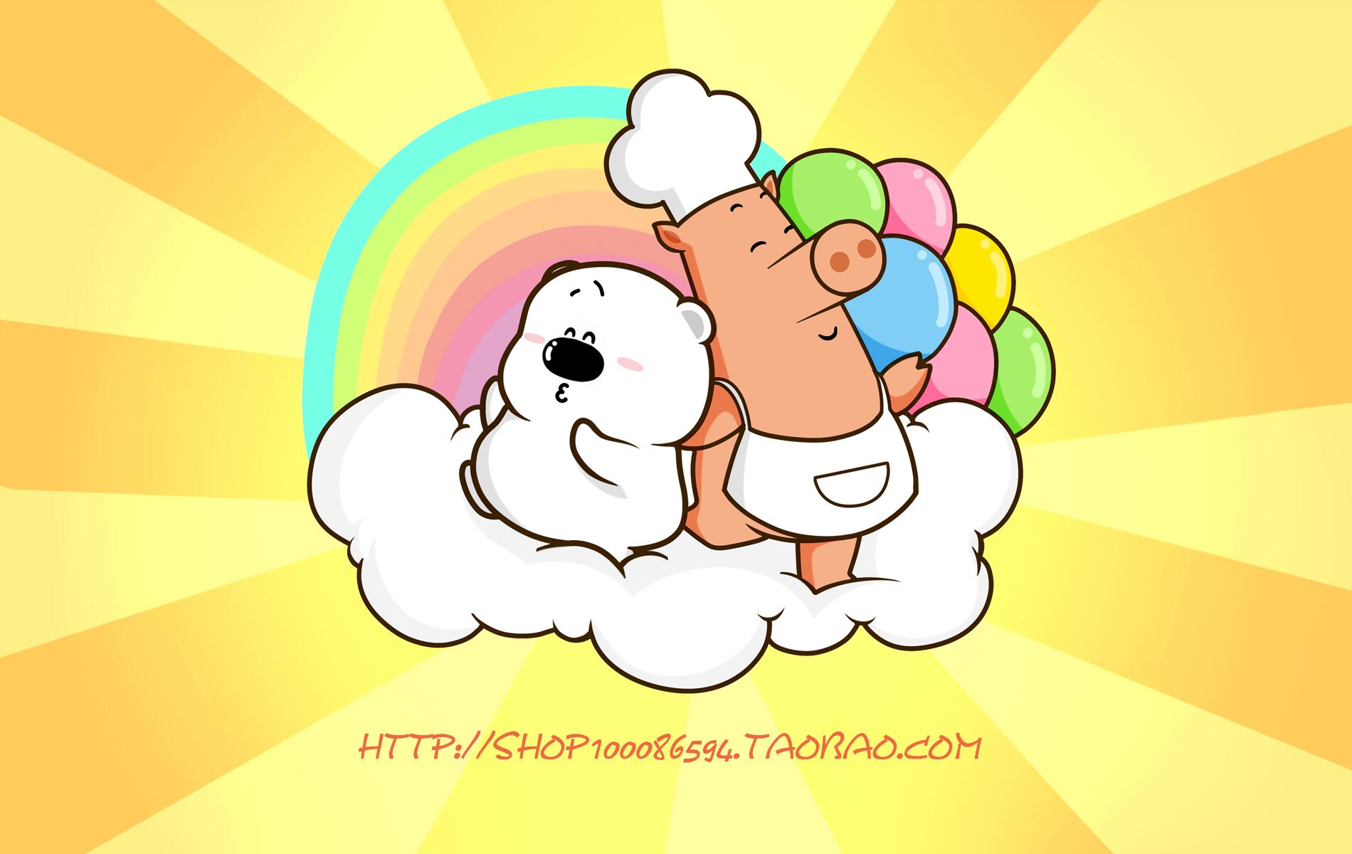 卡通,手绘,小囧熊