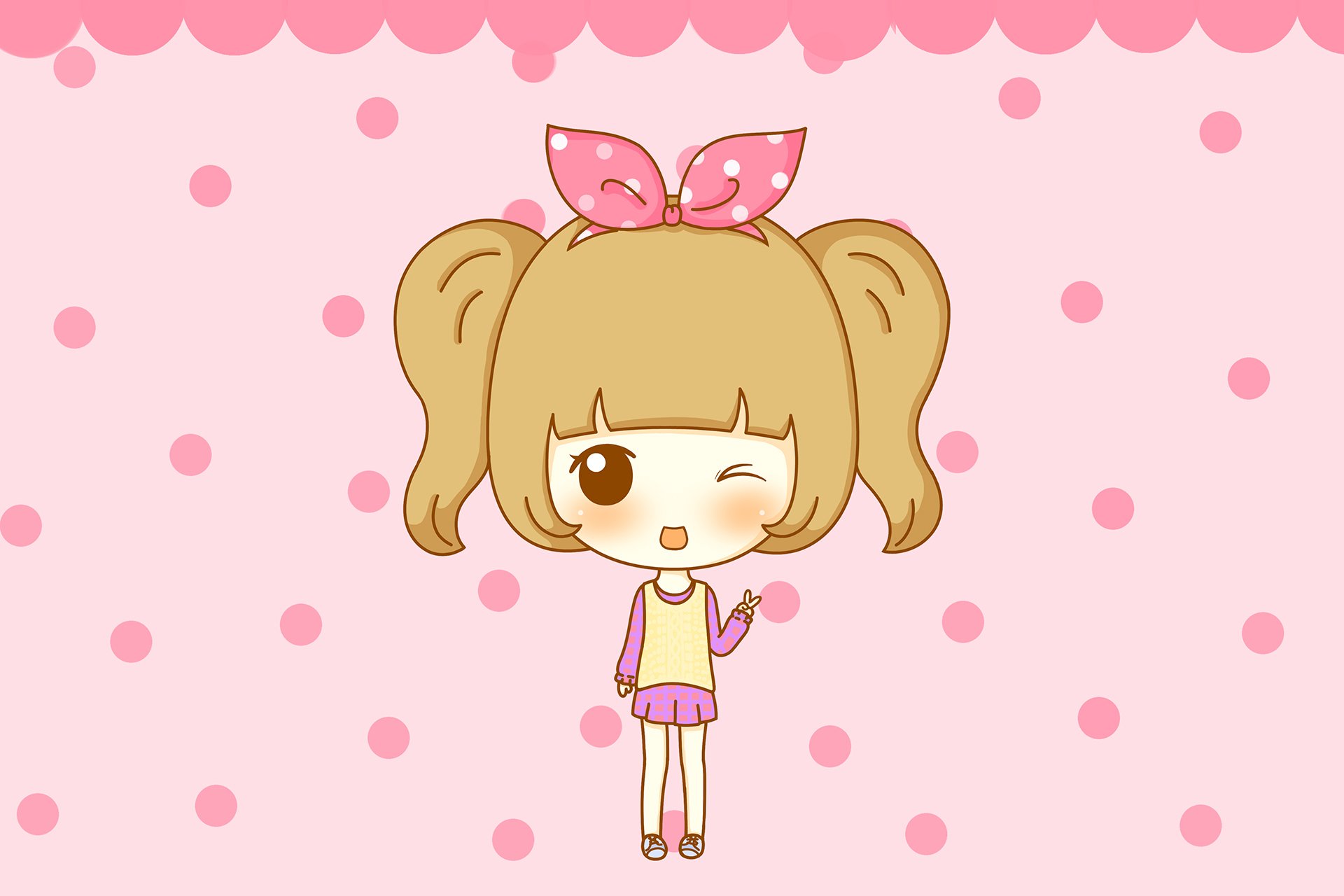 鬼鬼,鬼小妞,可爱,手绘,卡通,女孩,清新