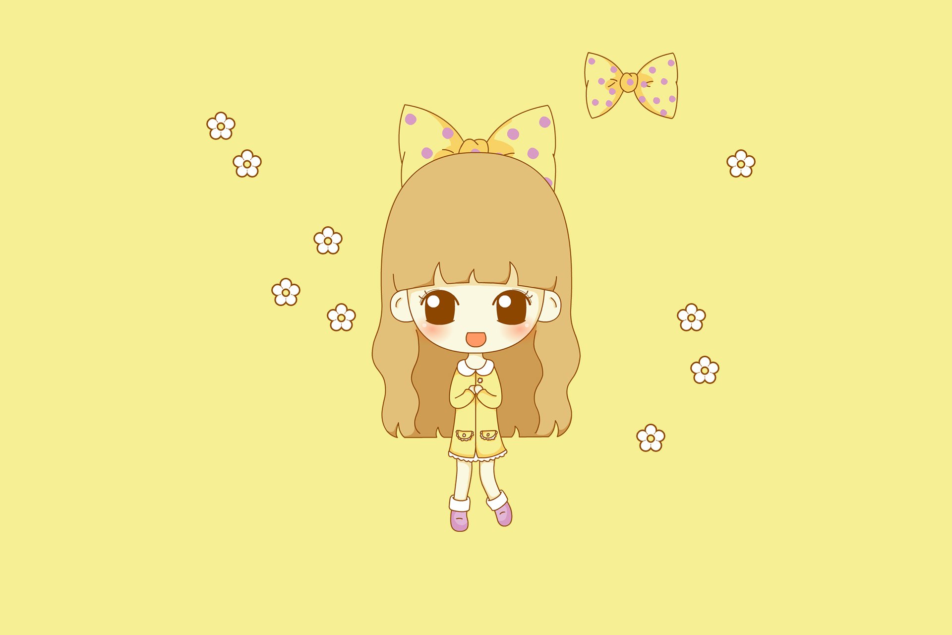 鬼鬼,鬼小妞,可爱,手绘,卡通,女孩,清新