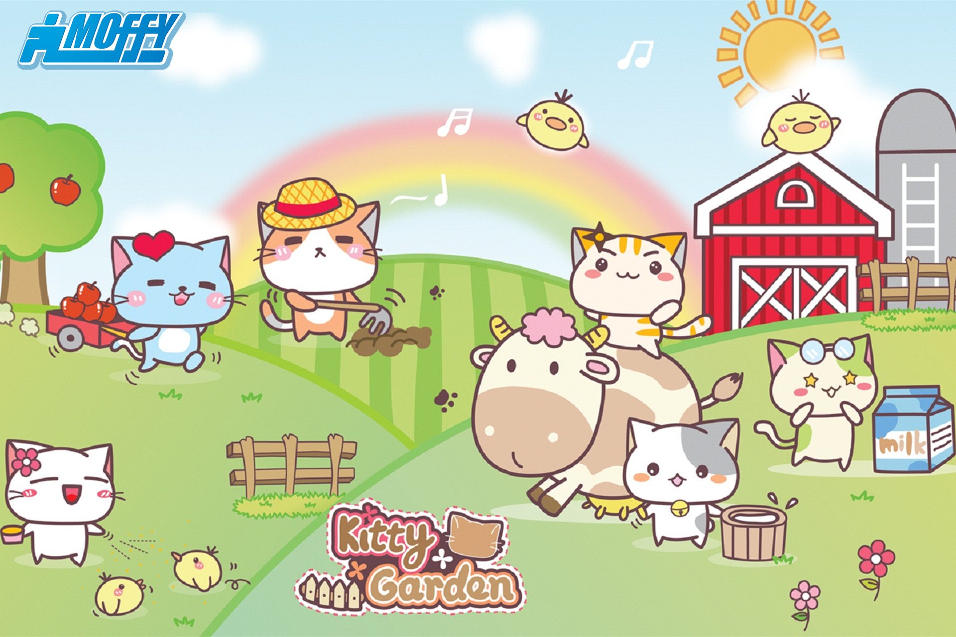 卡通,手绘,可爱,猫咪,KG猫咪乐园,Kitty,Garden,猫咪乐园