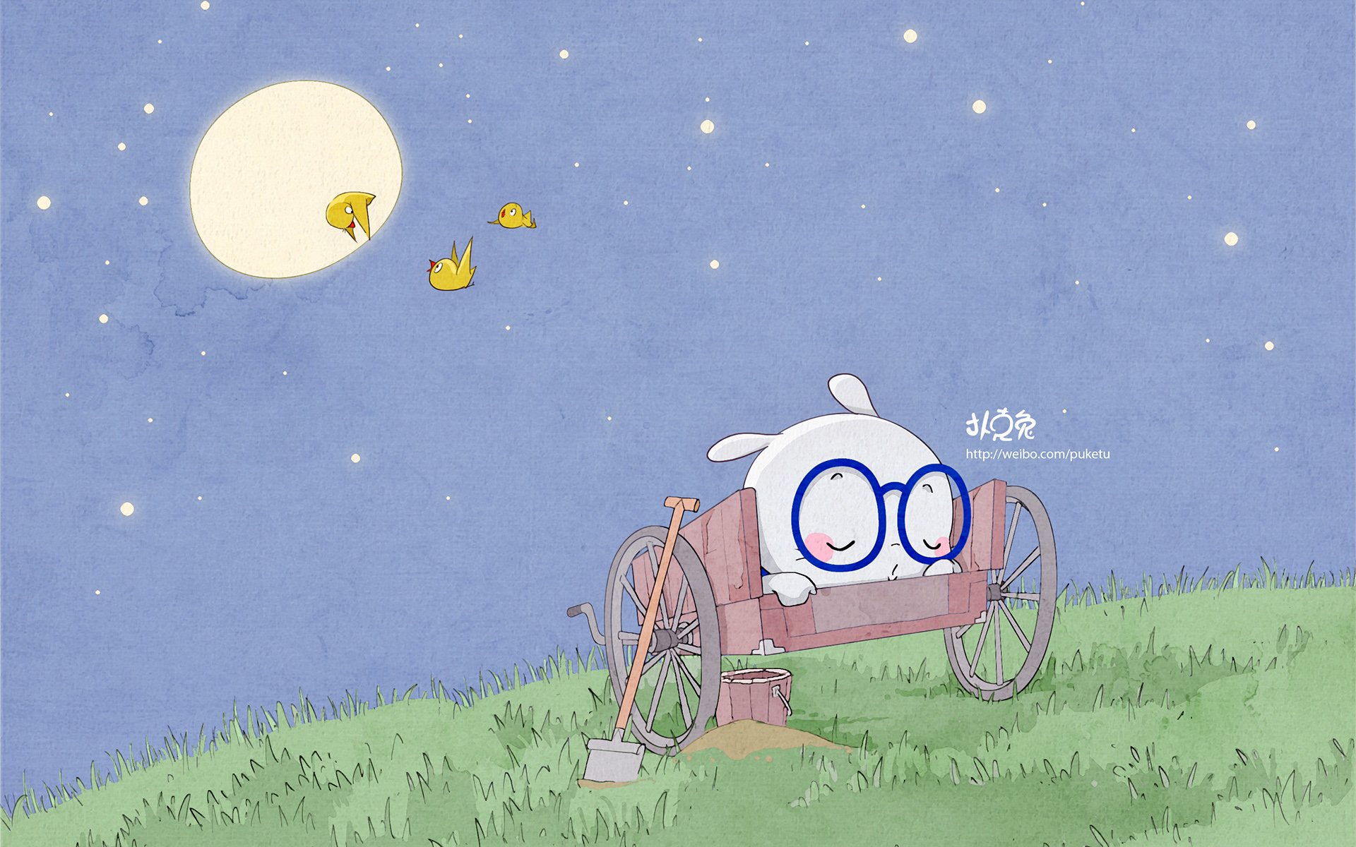 卡通,手绘,扑克兔