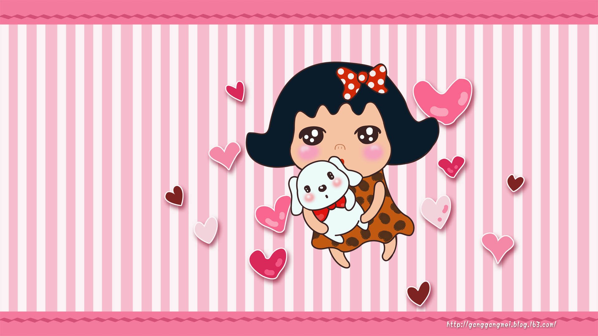 卡通,手绘,女孩,岗岗妹