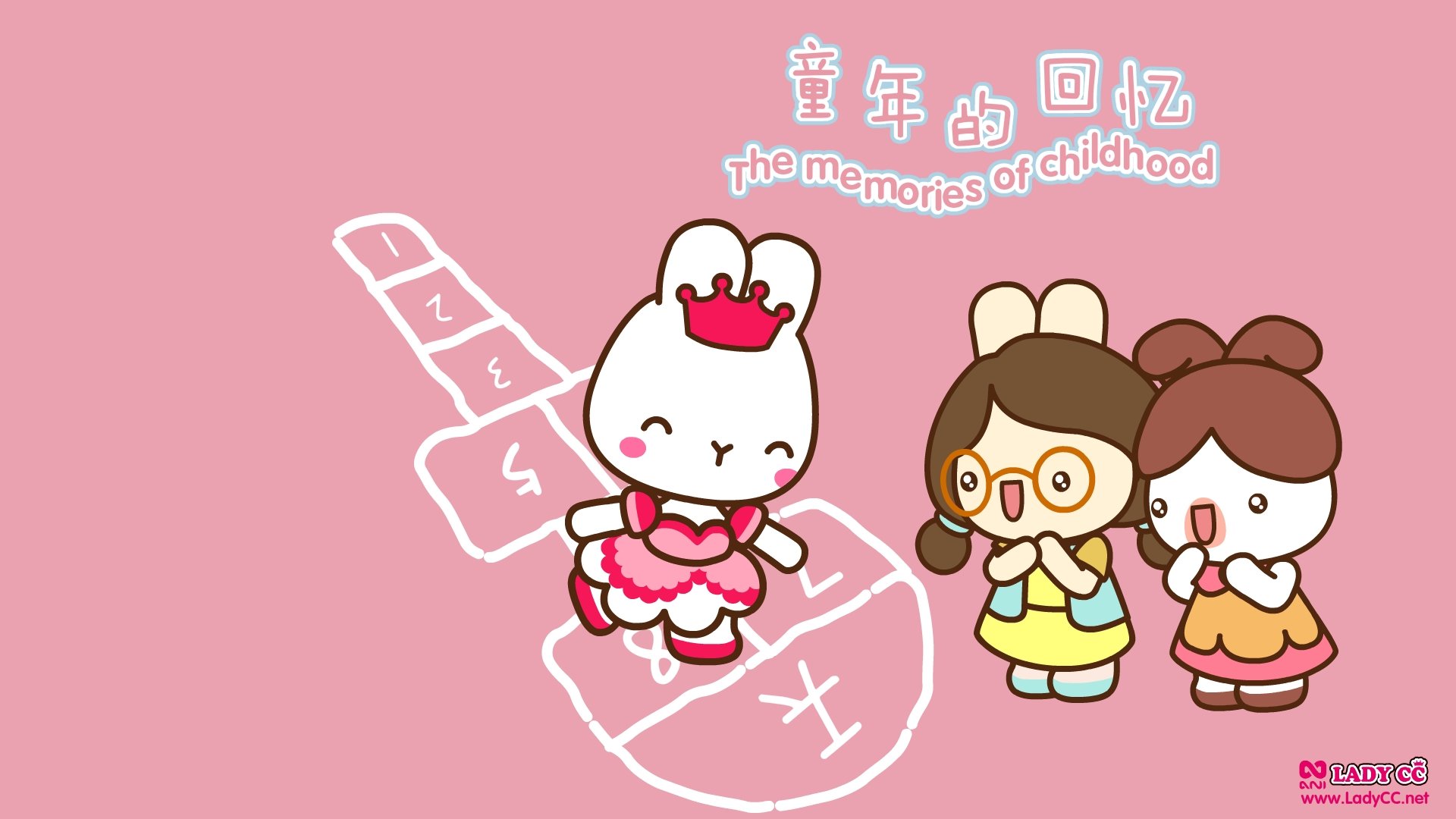 卡通,手绘,LADYCC,公主茜茜,兔子