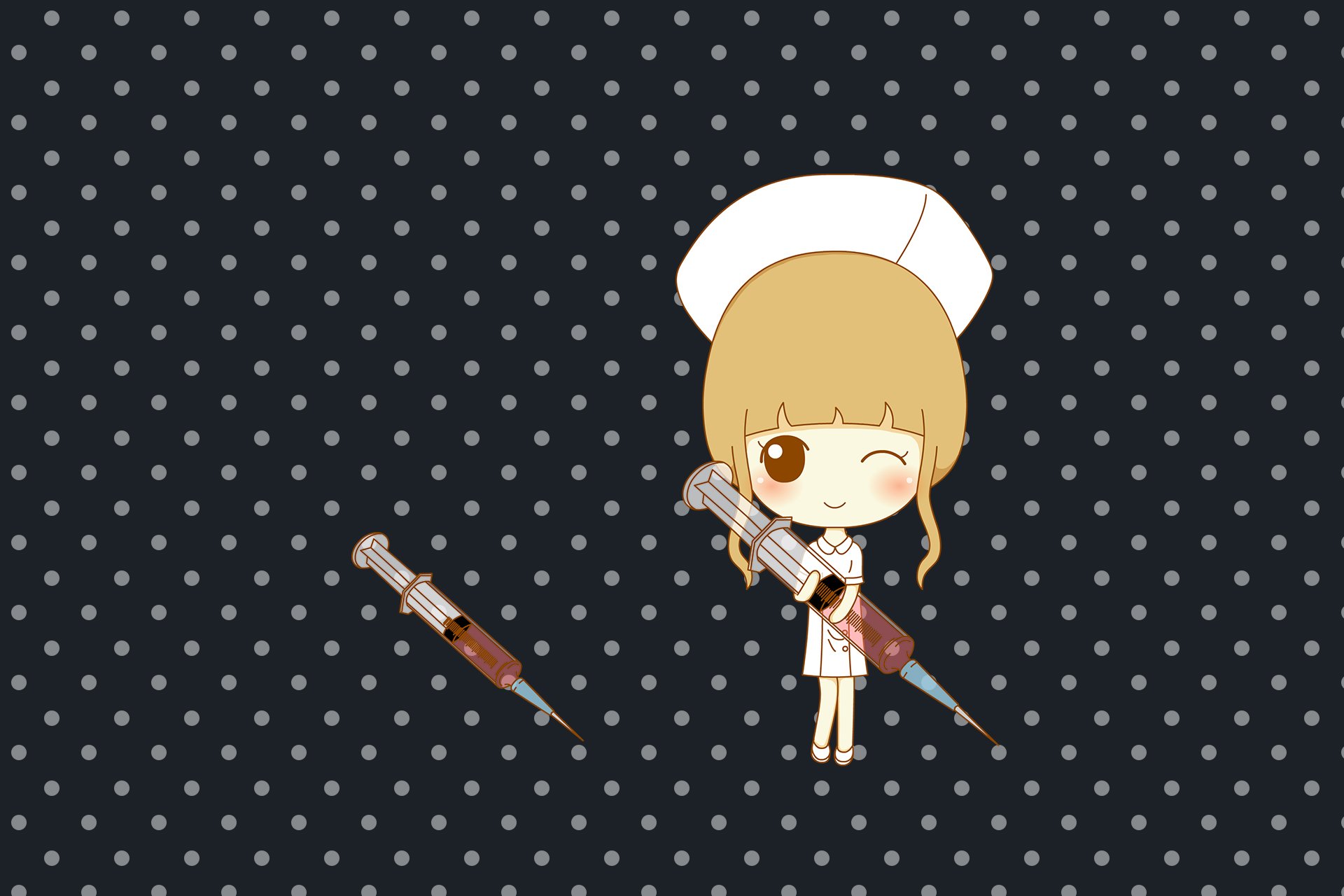 鬼鬼,鬼小妞,可爱,手绘,卡通,女孩,清新