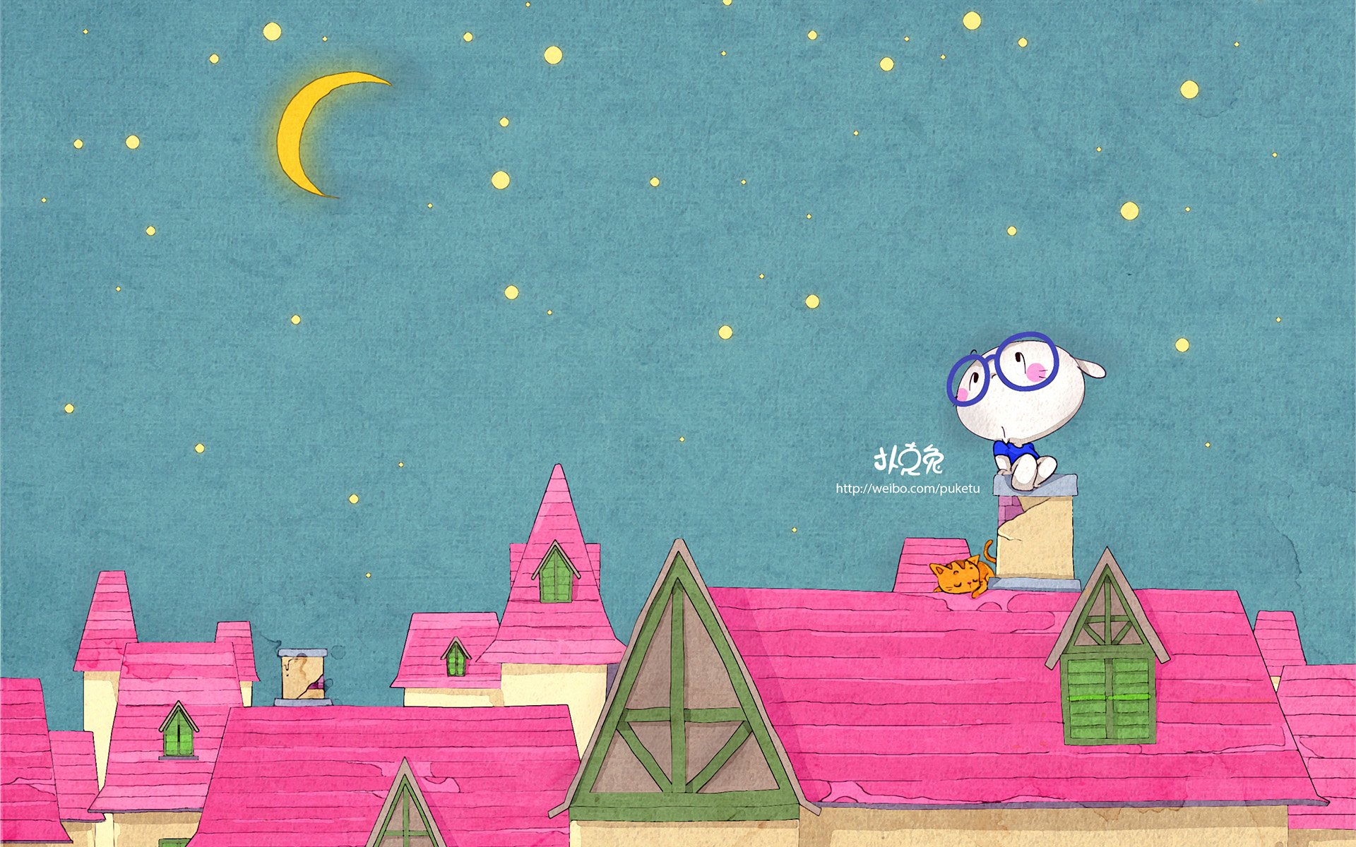 卡通,手绘,扑克兔