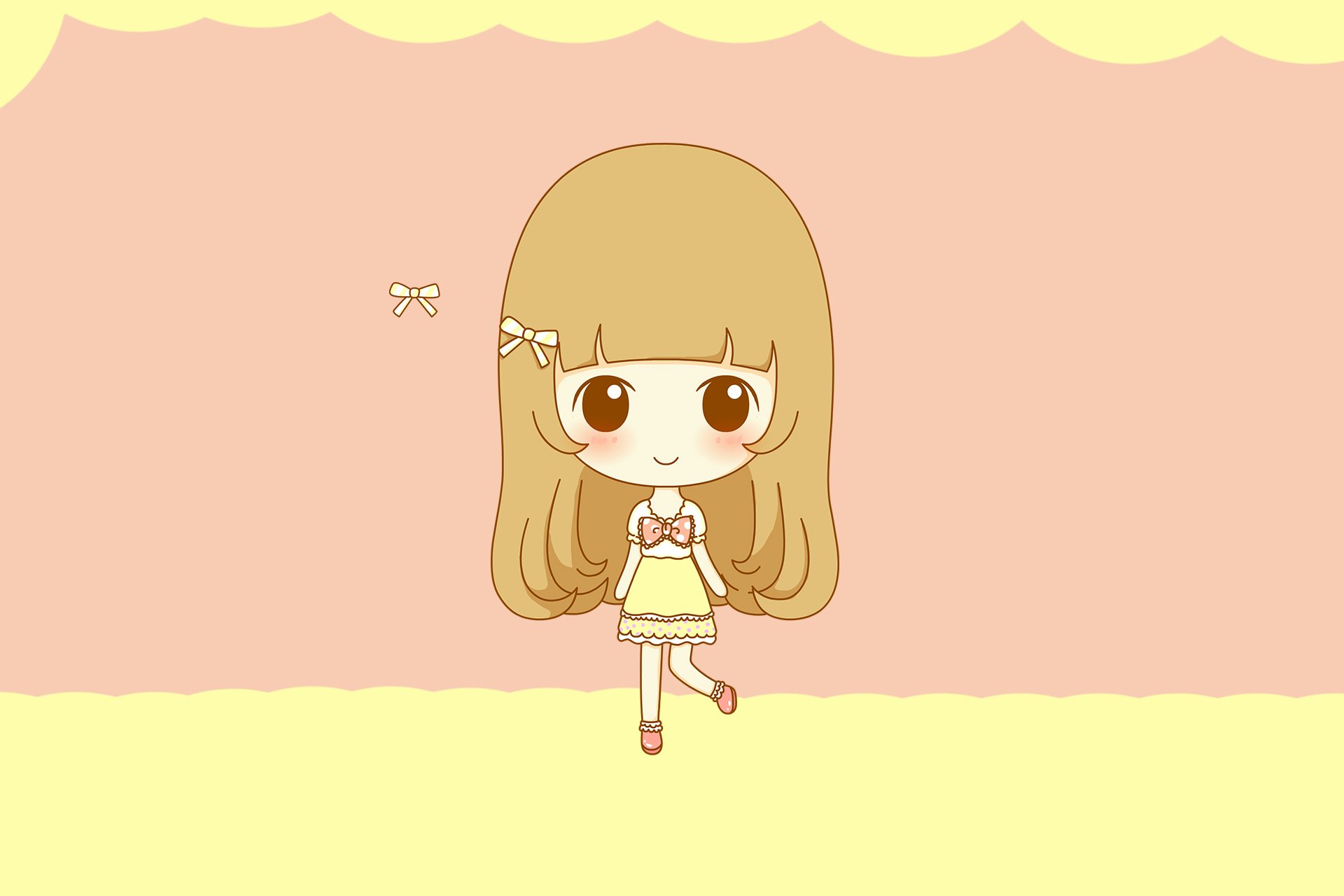 鬼鬼,鬼小妞,可爱,手绘,卡通,女孩,清新