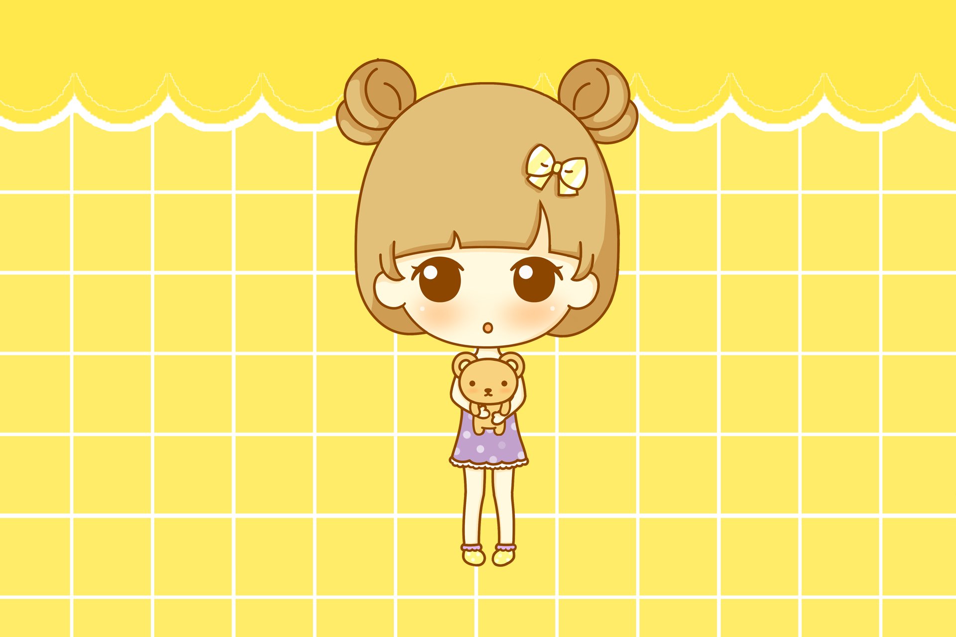 鬼鬼,鬼小妞,可爱,手绘,卡通,女孩,清新