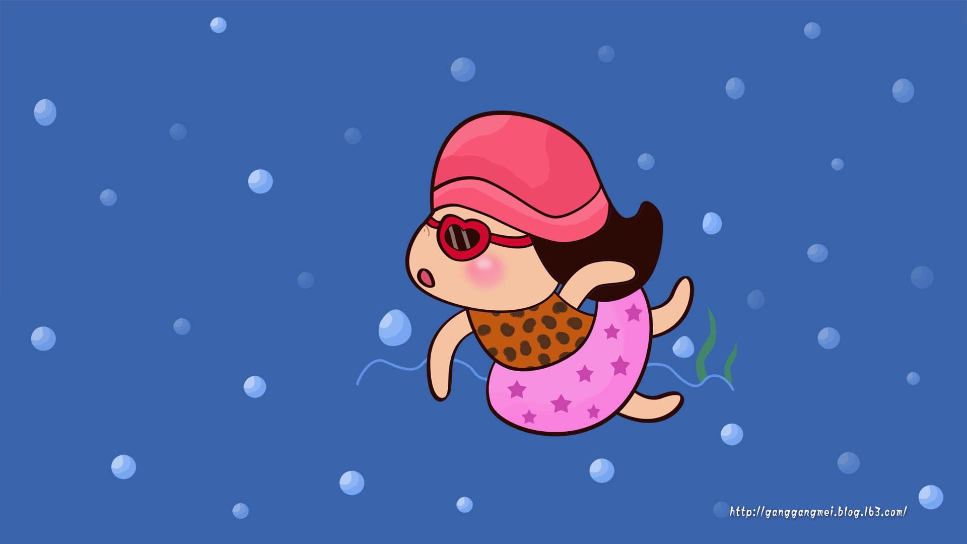 卡通,手绘,女孩,岗岗妹