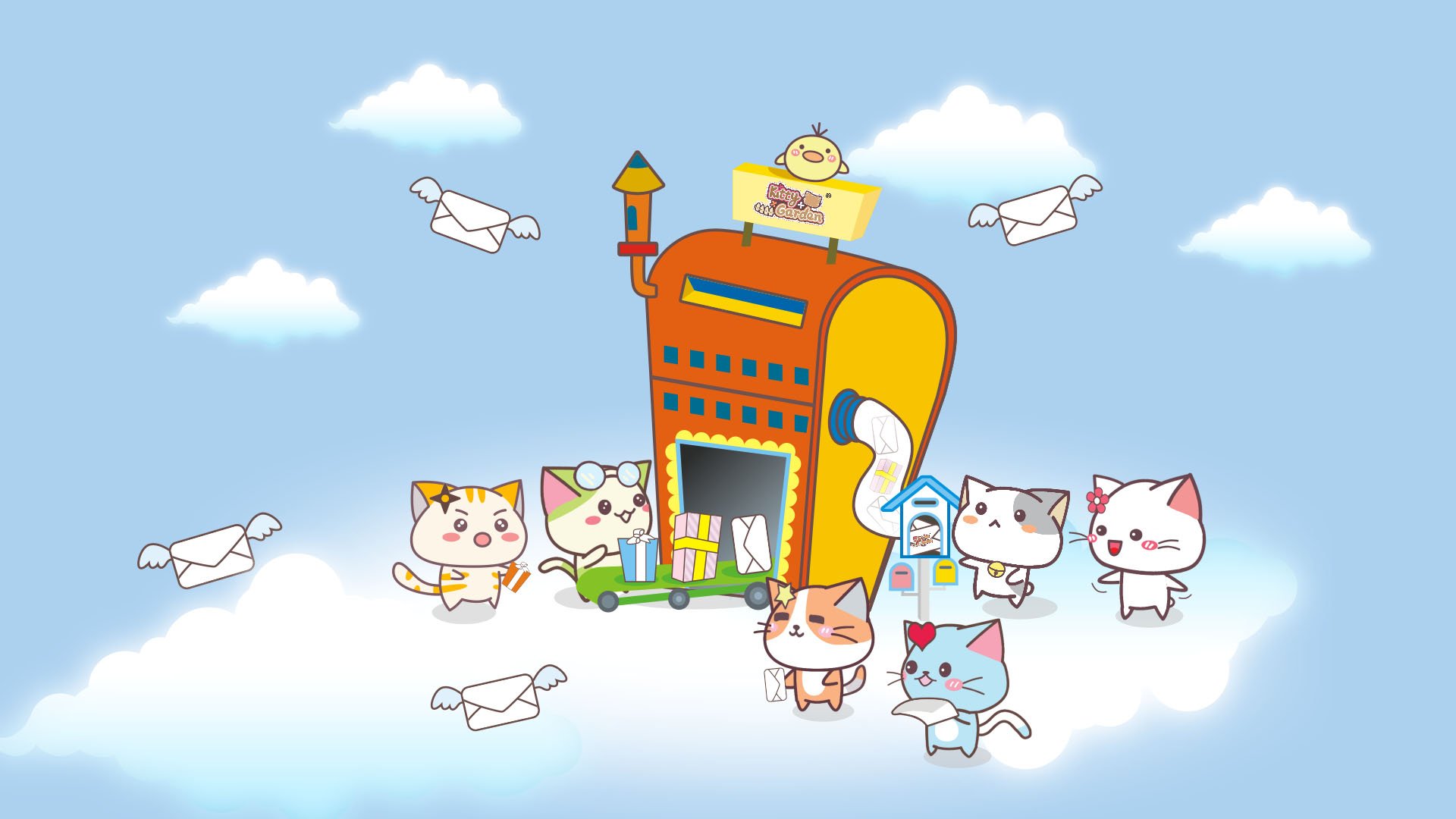 卡通,手绘,可爱,猫咪,KG猫咪乐园,Kitty,Garden,猫咪乐园