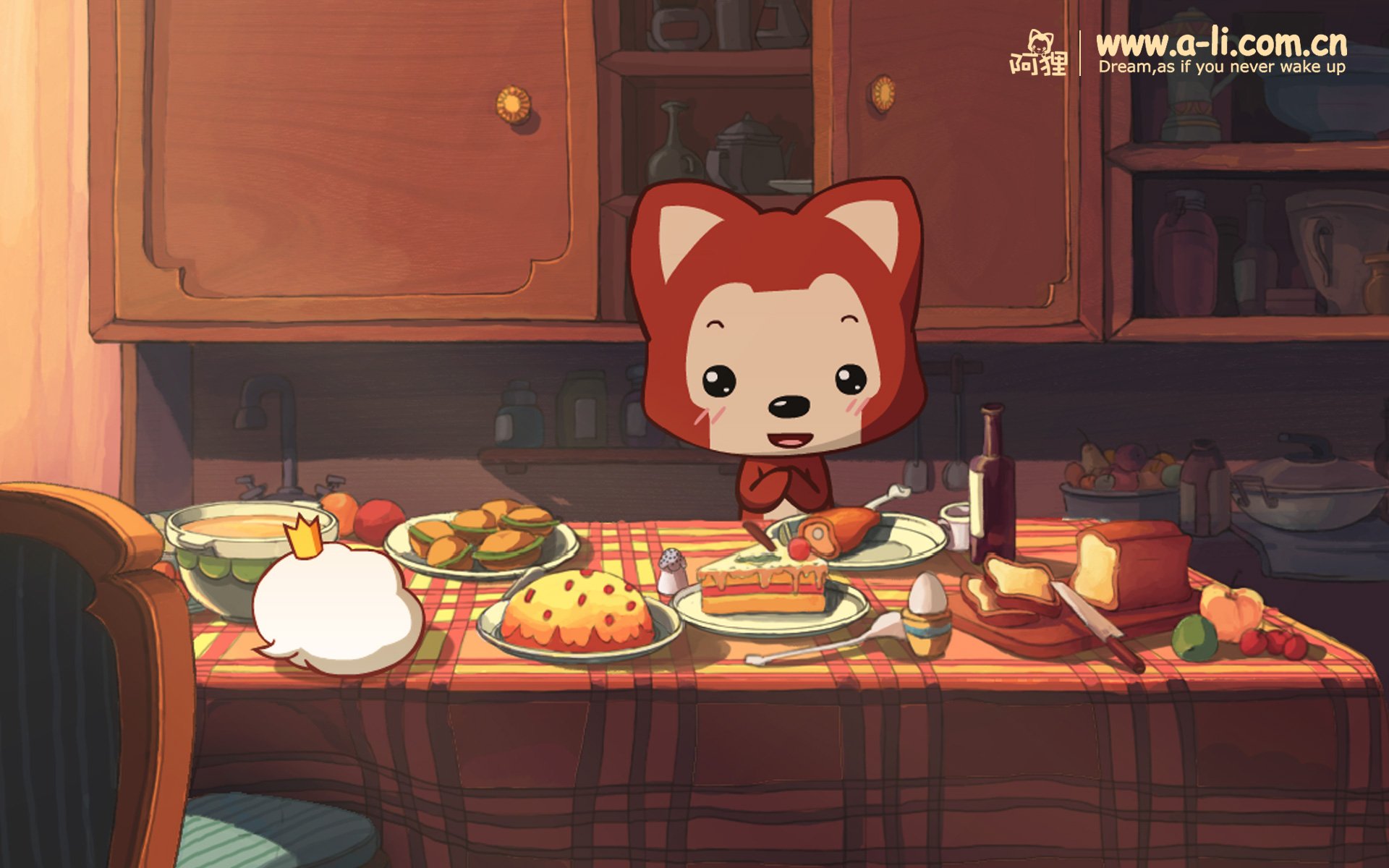 动漫,卡通,手绘,阿狸,狐狸