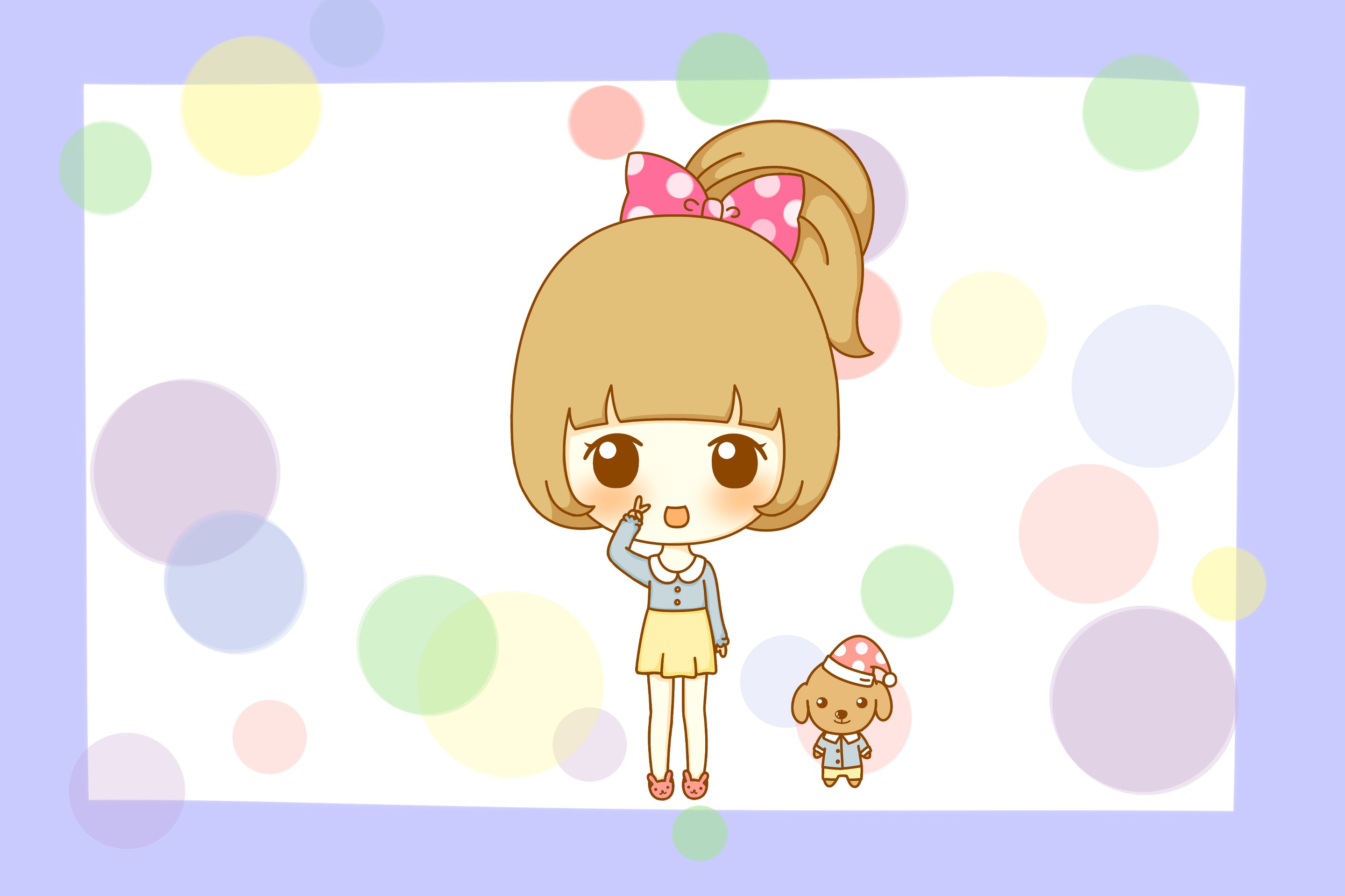 鬼鬼,鬼小妞,可爱,手绘,卡通,女孩,清新