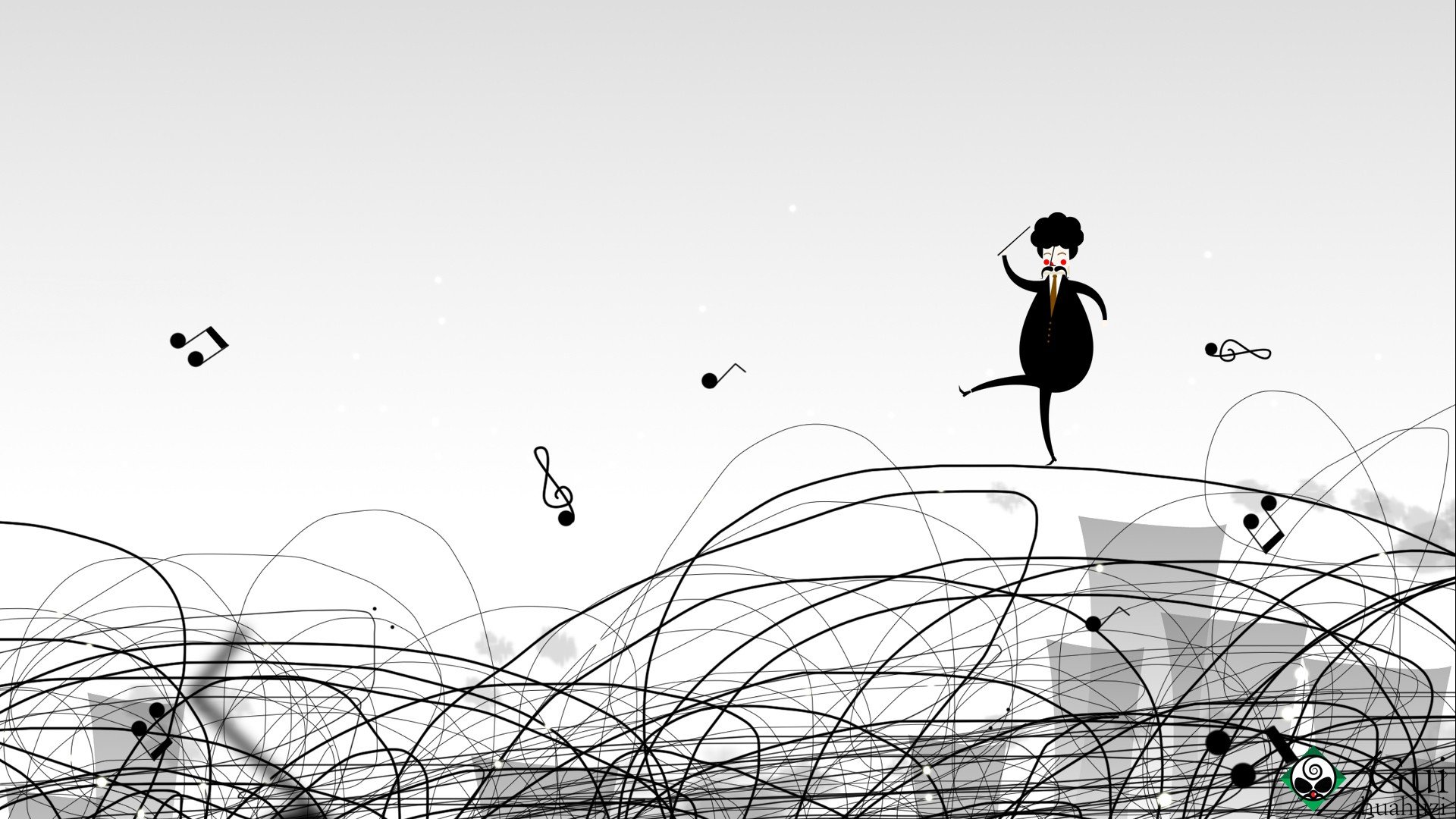 炫酷,简约,手绘