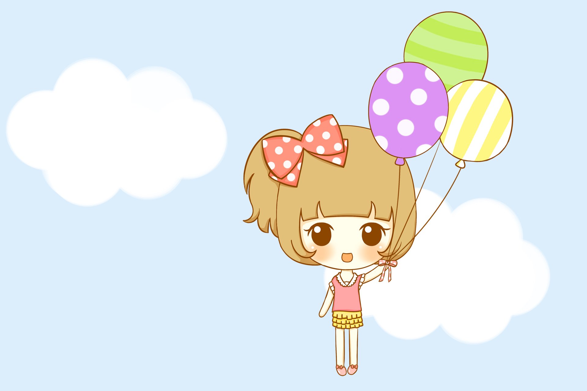 鬼鬼,鬼小妞,可爱,手绘,卡通,女孩,清新