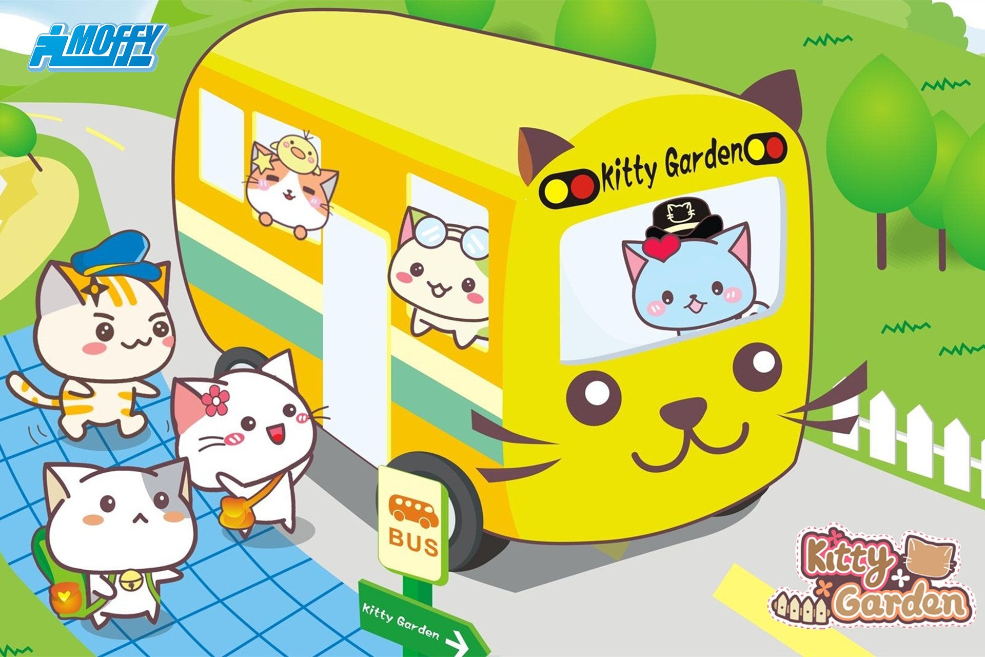 卡通,手绘,可爱,猫咪,KG猫咪乐园,Kitty,Garden,猫咪乐园