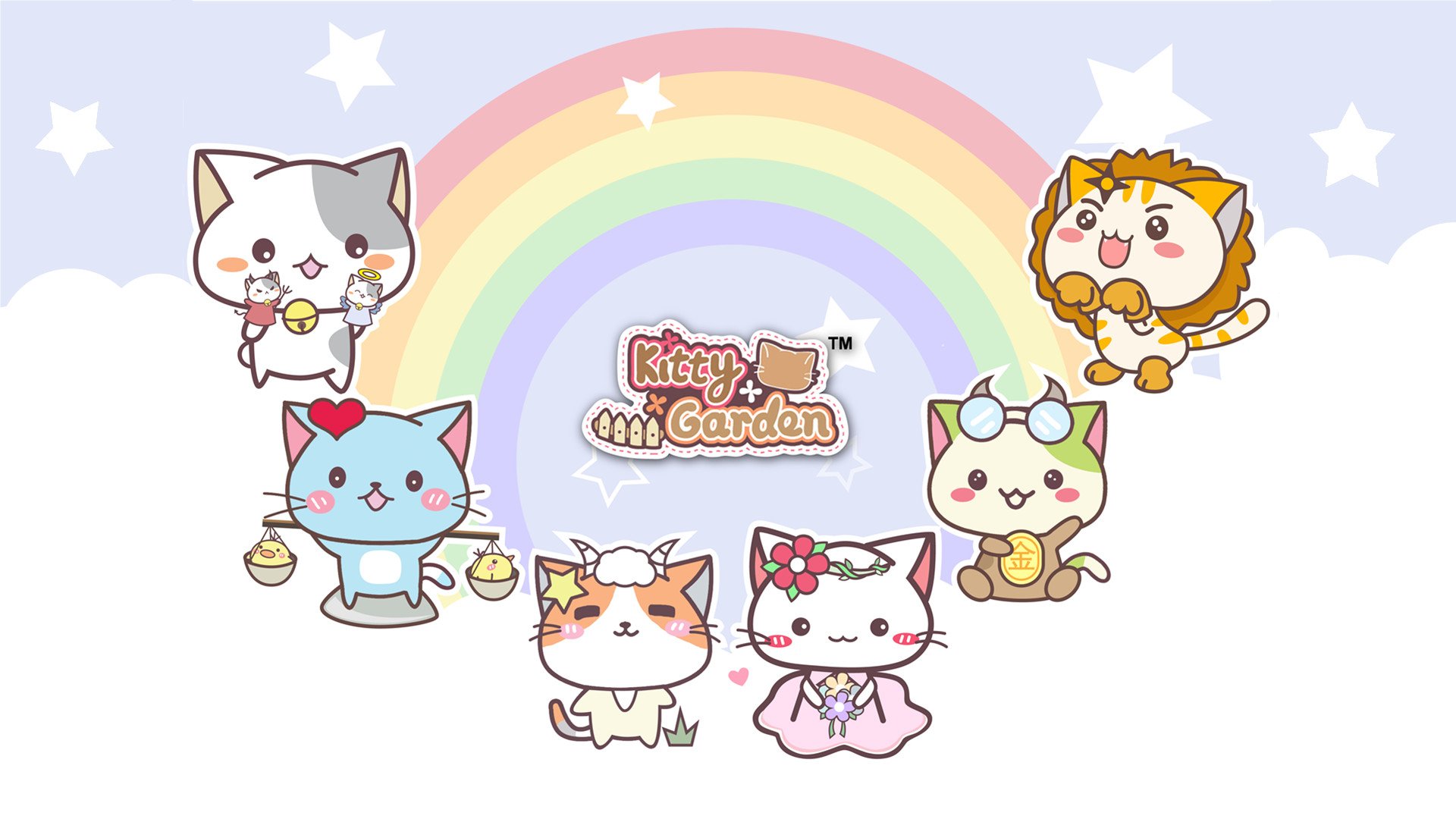 卡通,手绘,可爱,猫咪,KG猫咪乐园,Kitty,Garden,猫咪乐园