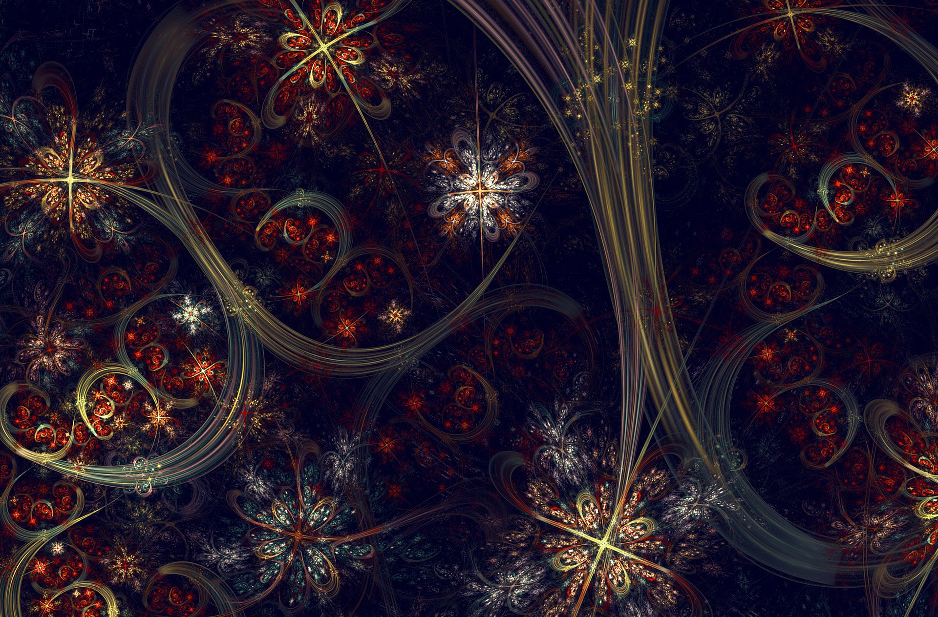 炫酷,特效,视觉艺术分形艺术,花,艺术,设计,色彩,炫彩