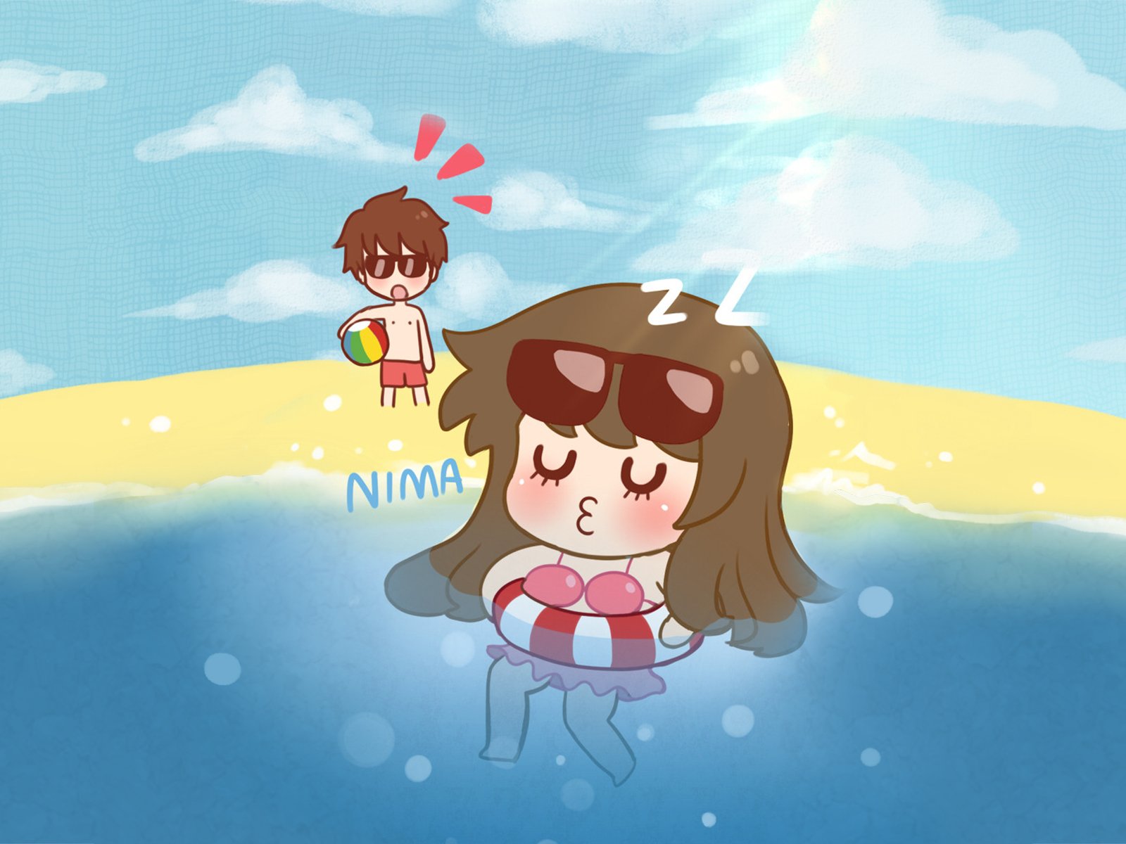 伟大的安妮,手绘,卡通,可爱,萌,妮玛