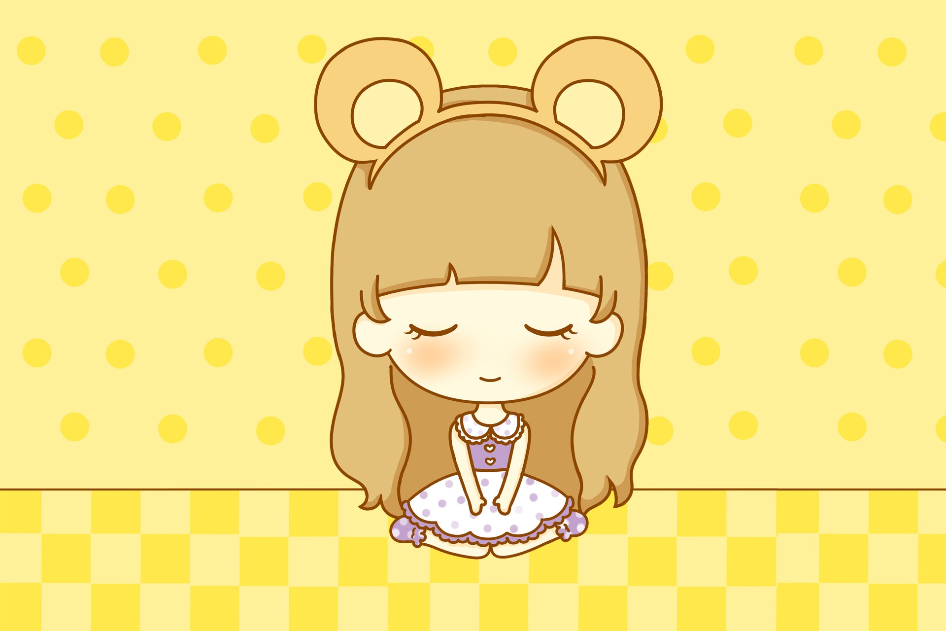 鬼鬼,鬼小妞,可爱,手绘,卡通,女孩,清新